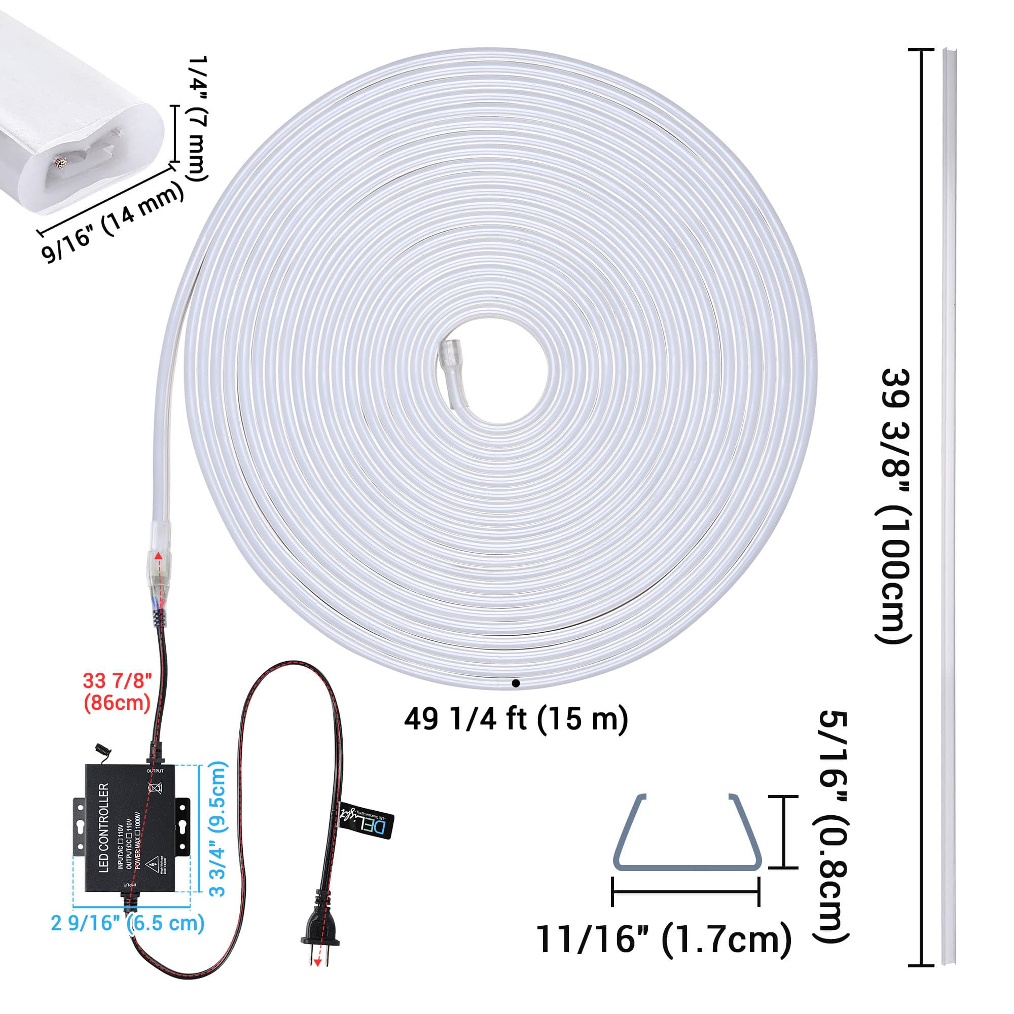 Yescom 11DSLSET-50F1M-01-LO Rope-Lights - View #9