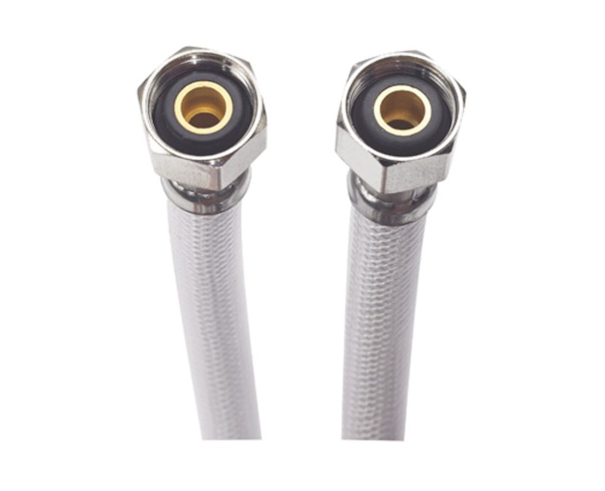  717117 1/2-in compression x 1/2-in Fip x 16-in Braided PVC Flexible Faucet Supply Line