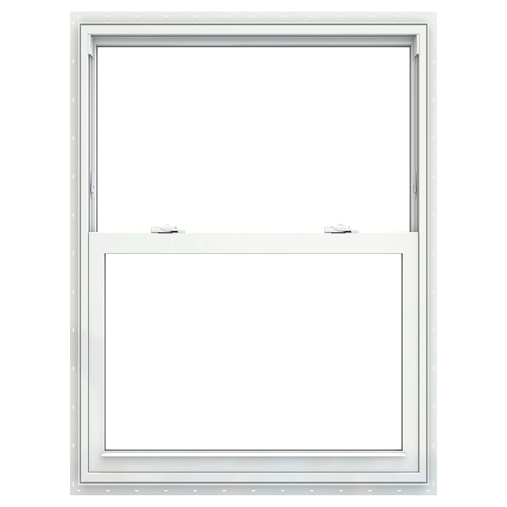 JELD-WEN Builders Vinyl New Construction White Vinyl Dual-pane Single ...