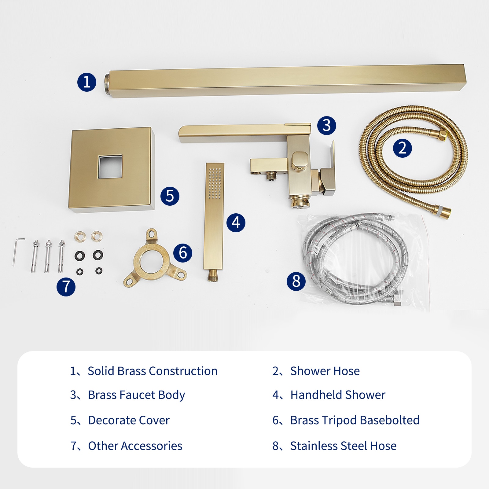 BWE A-97007-BG Roman-Tub-Faucets - View #5