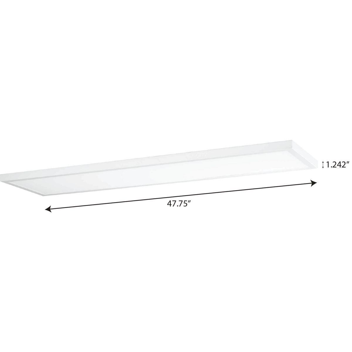 Everlume 48" Satin White LED Linear Bathroom Panel Light