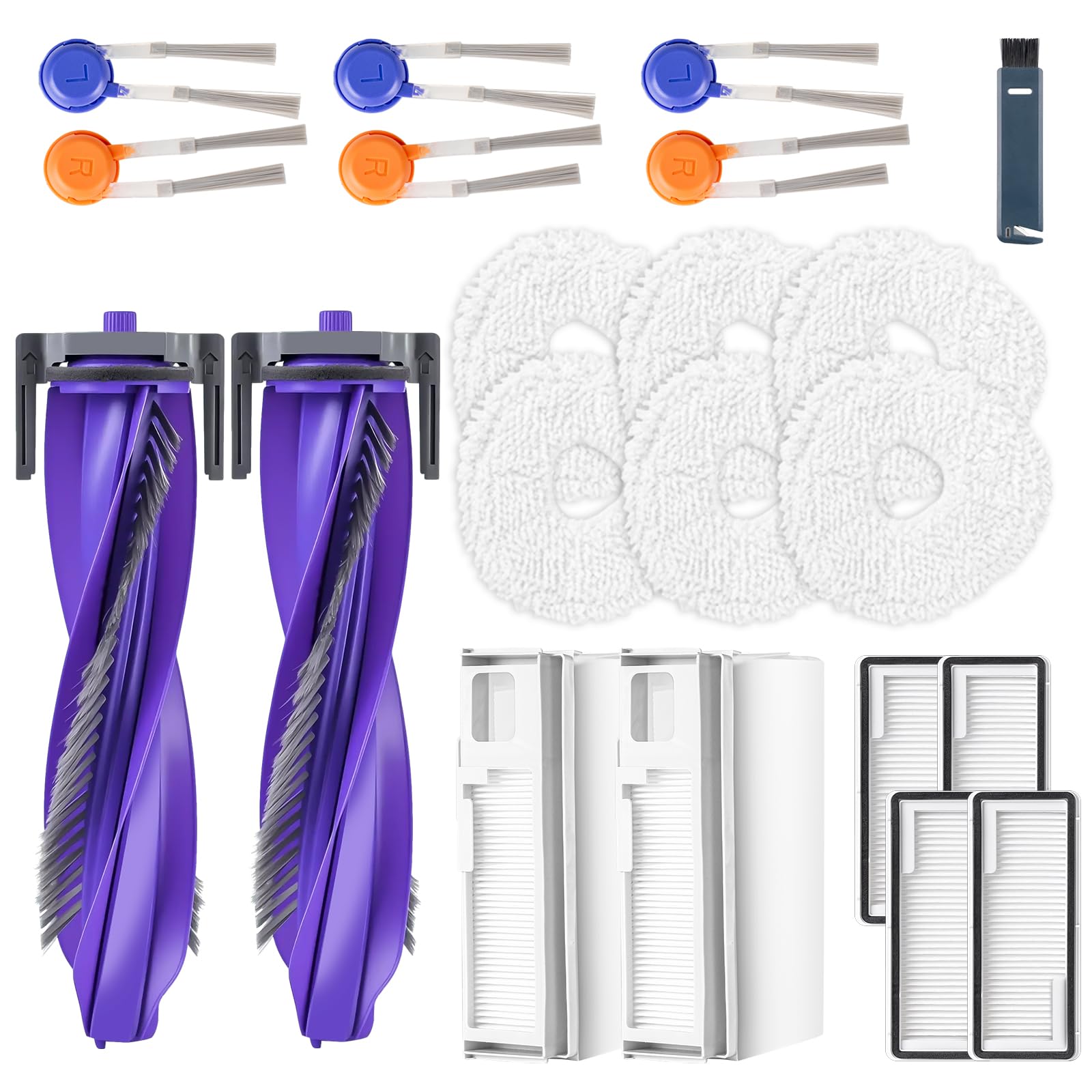 KIWDZFU - Replacement Vacuum Accessories Kit Compatible with Narwal Freo Pro Robot Vacuum Cleane...