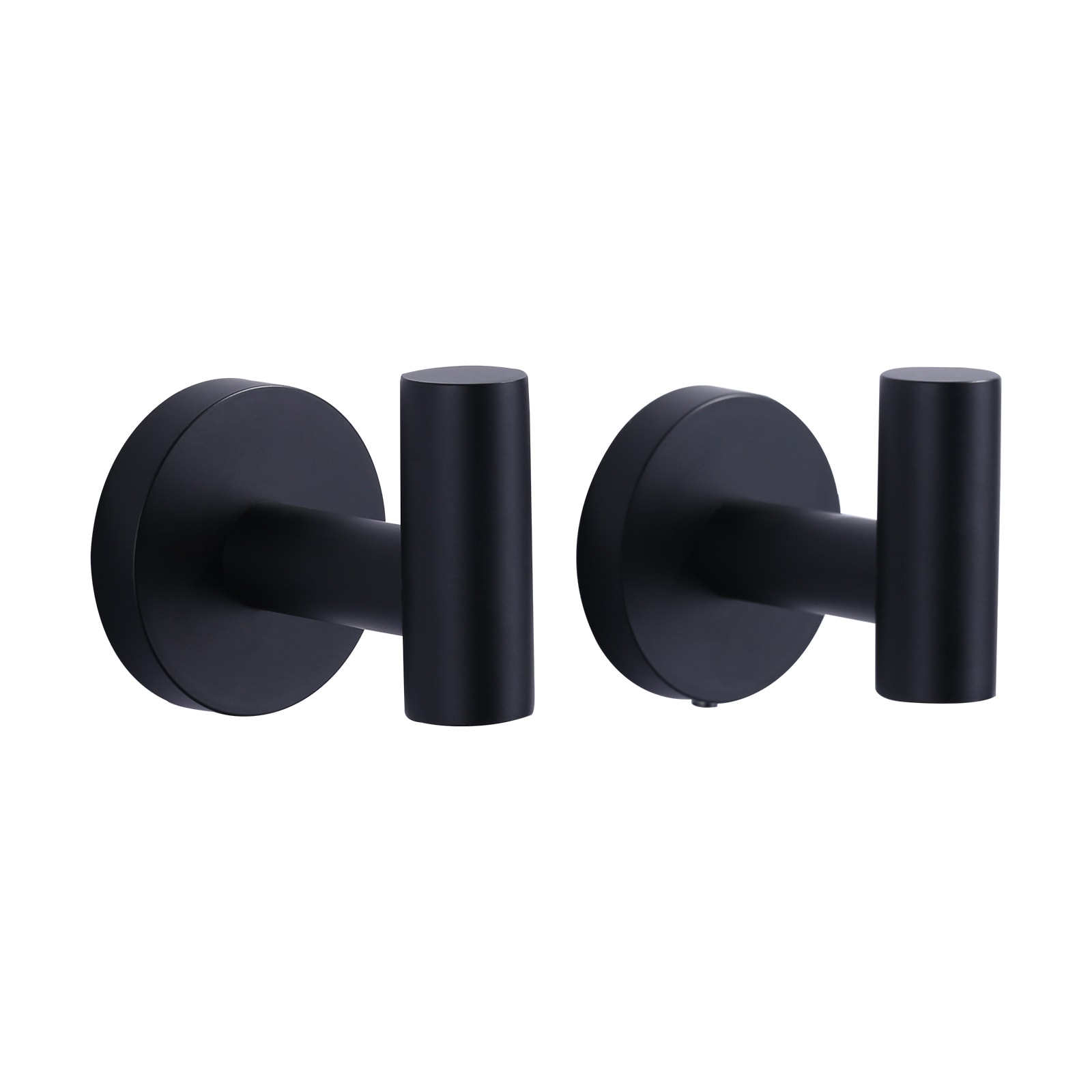 WOWOW Matte Black Double-Hook Wall Mount Towel Hook in the Towel Hooks  department at