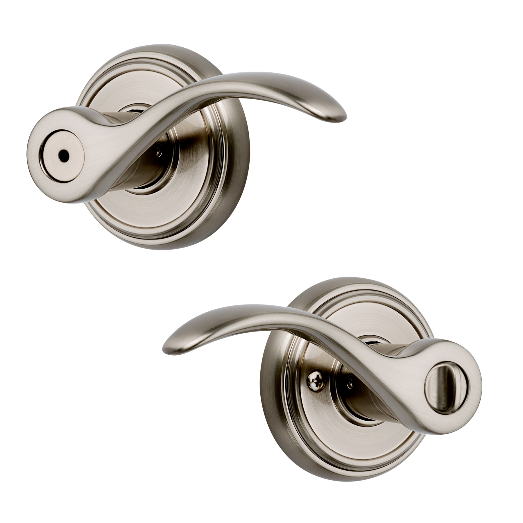 Baldwin 353TBL RDB 15 CP Prestige Tobin Satin nickel Interior Bed/Bath Privacy Door Handle