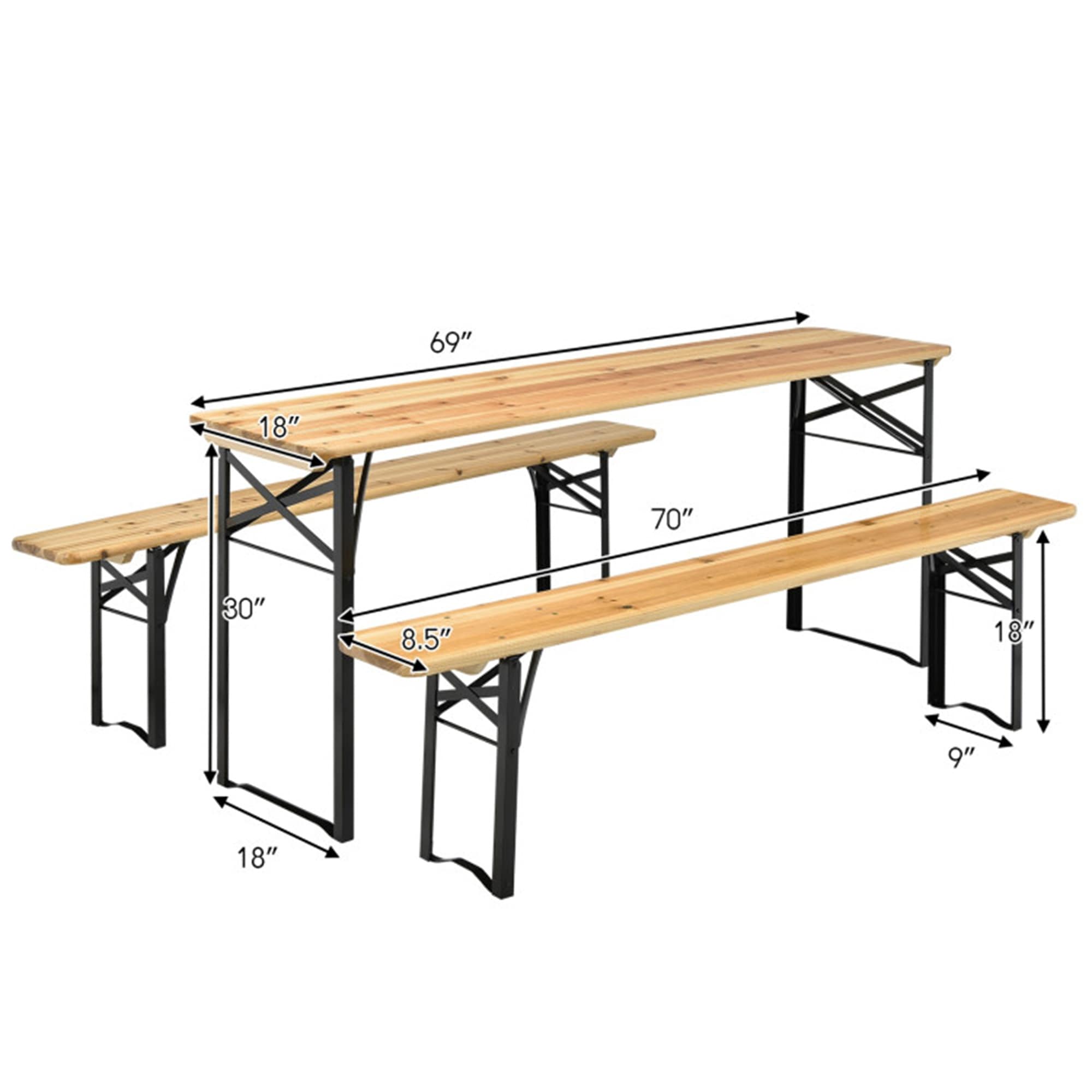 BABOOM BOM-0381-CF-CO Picnic-Tables - View #6
