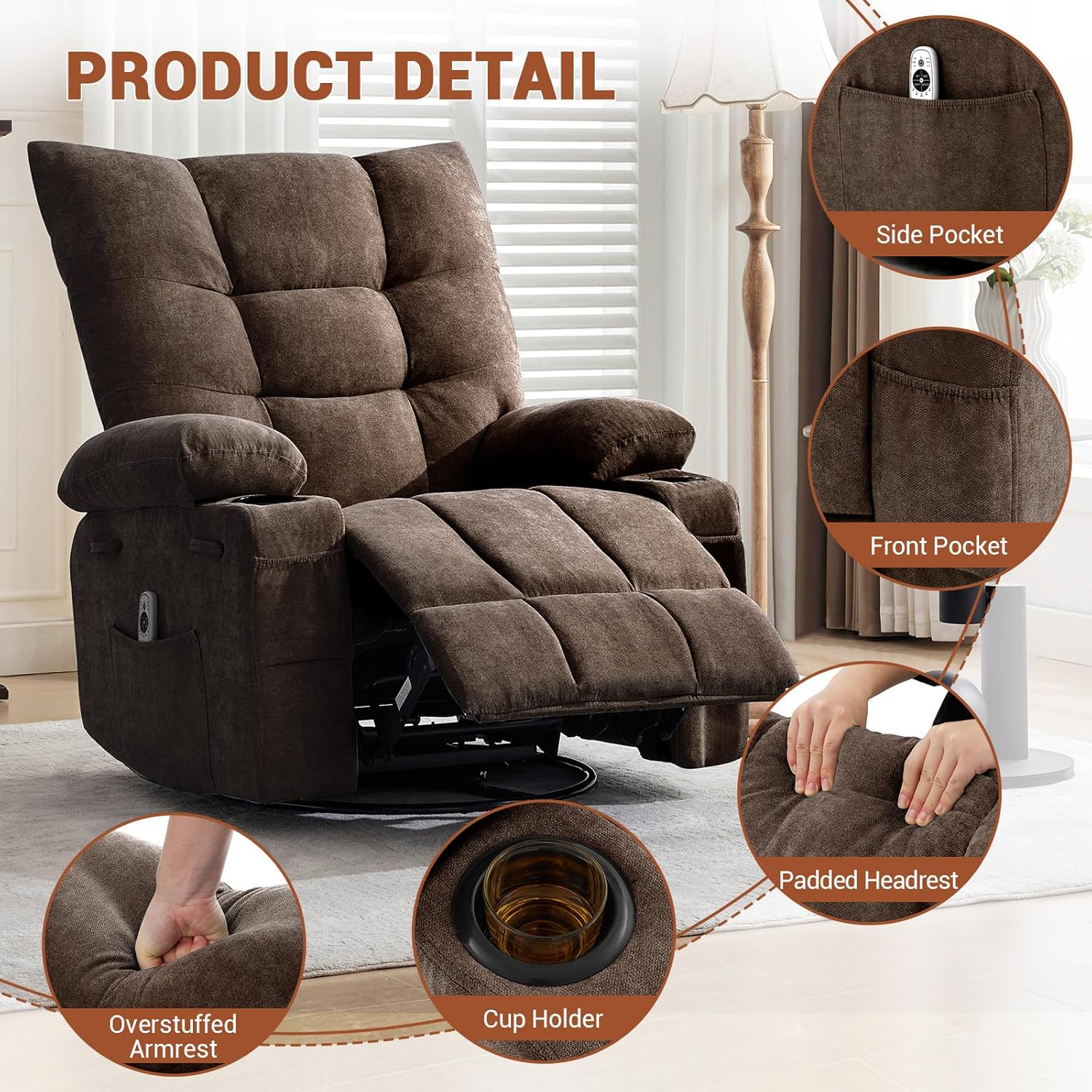 Qeetex SUN-PHK-333KF3L4 recliners - View #5