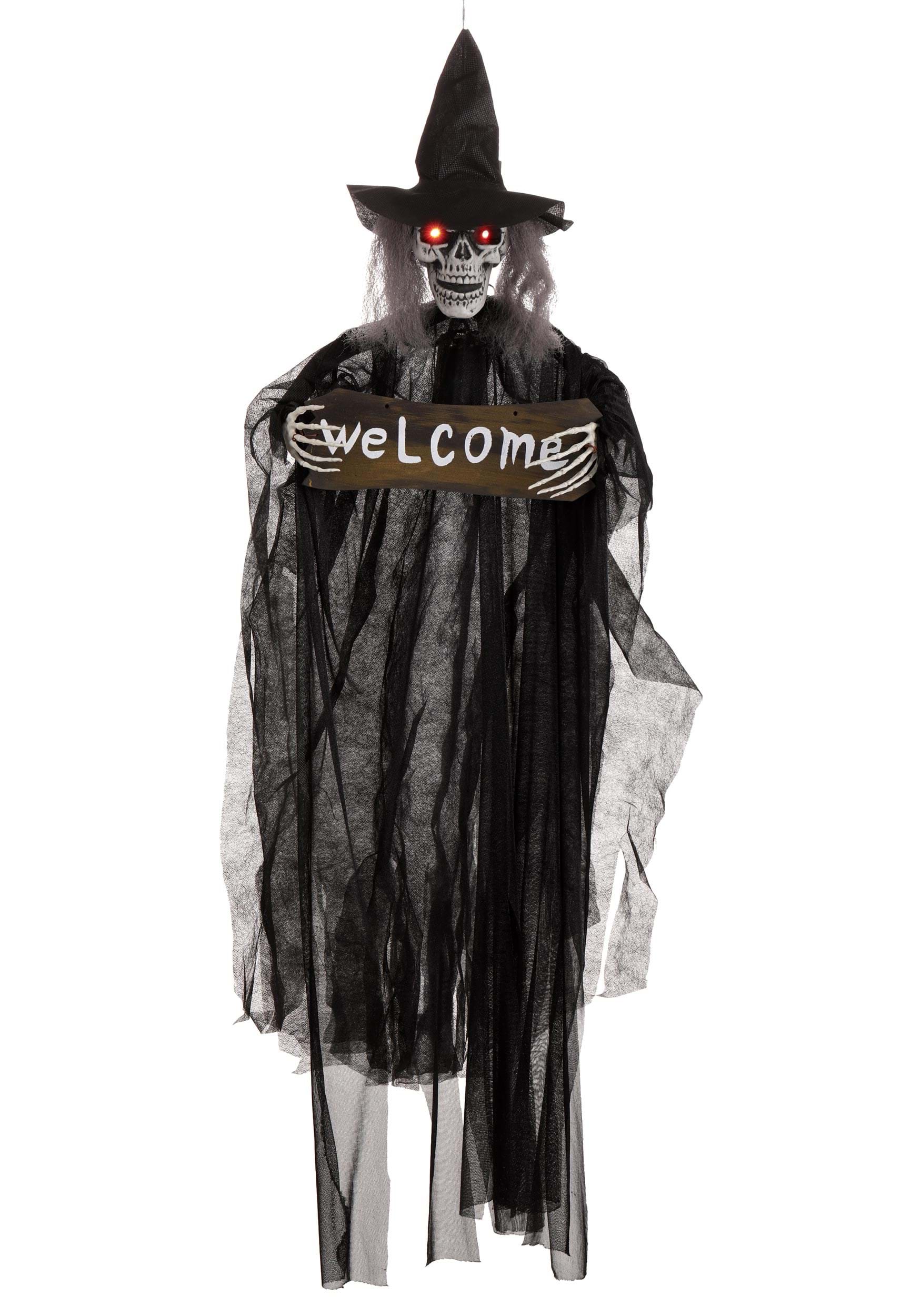 HalloweenCostumes.com FUN3296-ST FUN Costumes 40-Inch Hanging Witch Welcome Prop Witch Decorations Standard