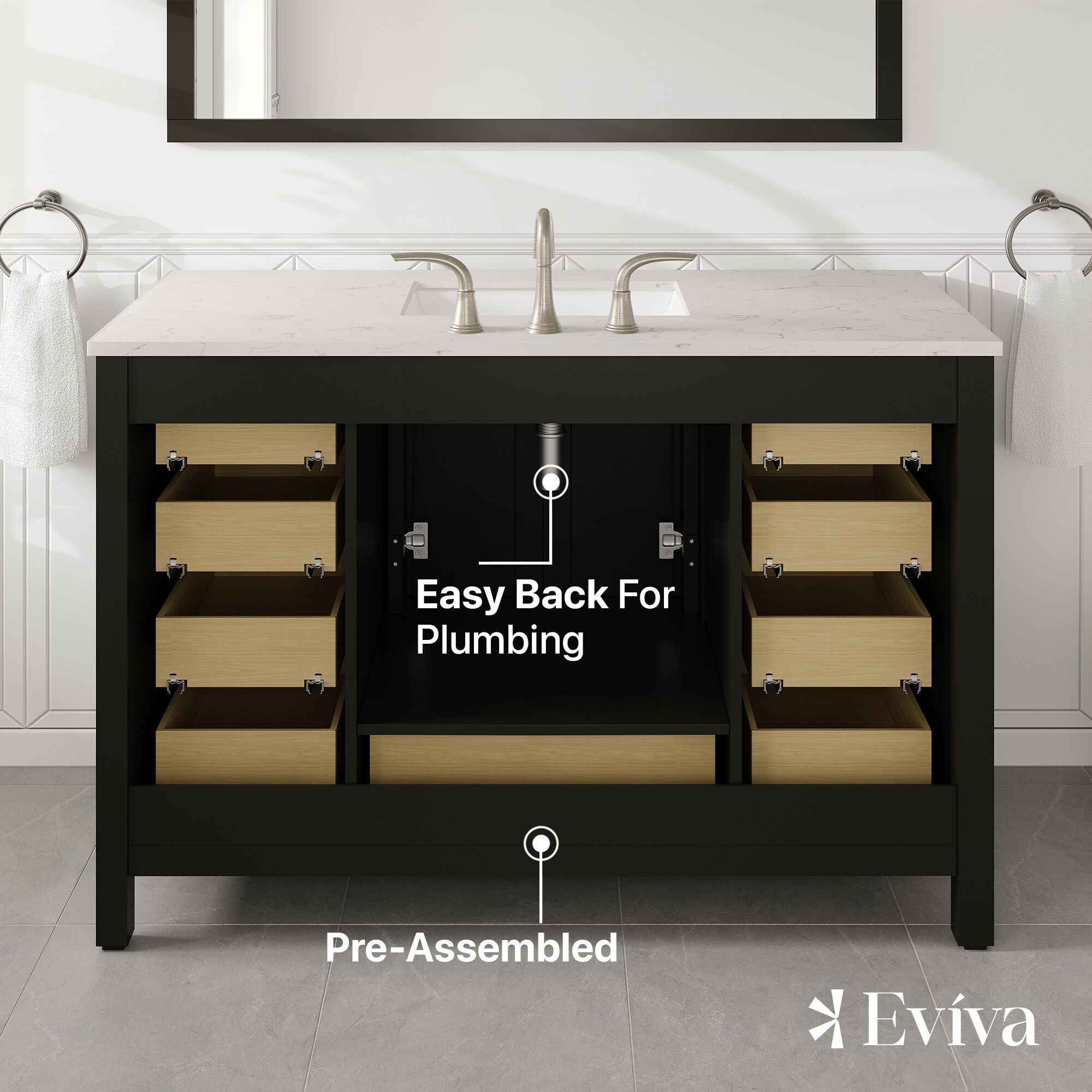 Eviva EVVN412-48ES-Q Bath-Vanity-Combo - View #6