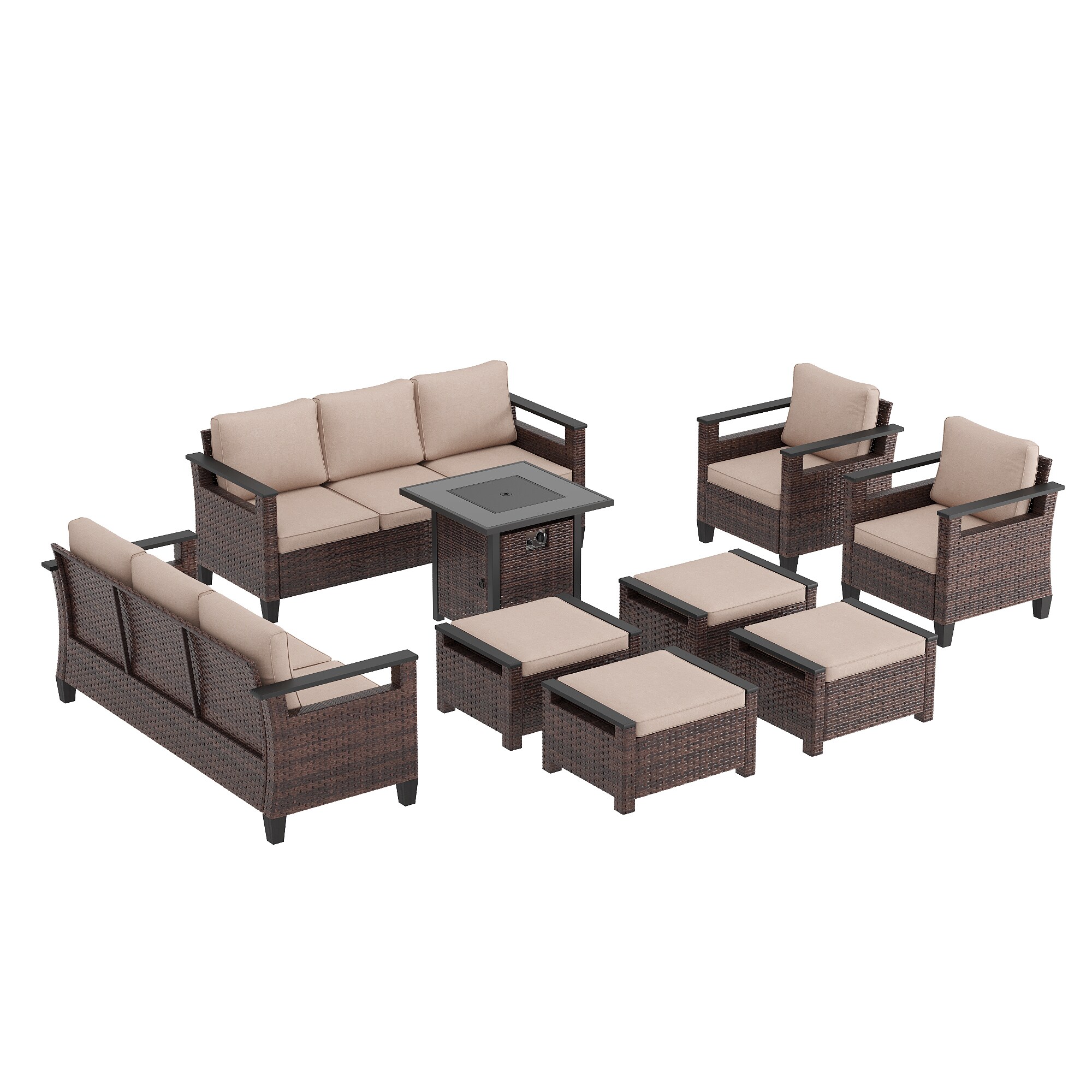 Sonkuki SD-PS-126BSD-S1T4 Patio-Conversation-Sets - View #2