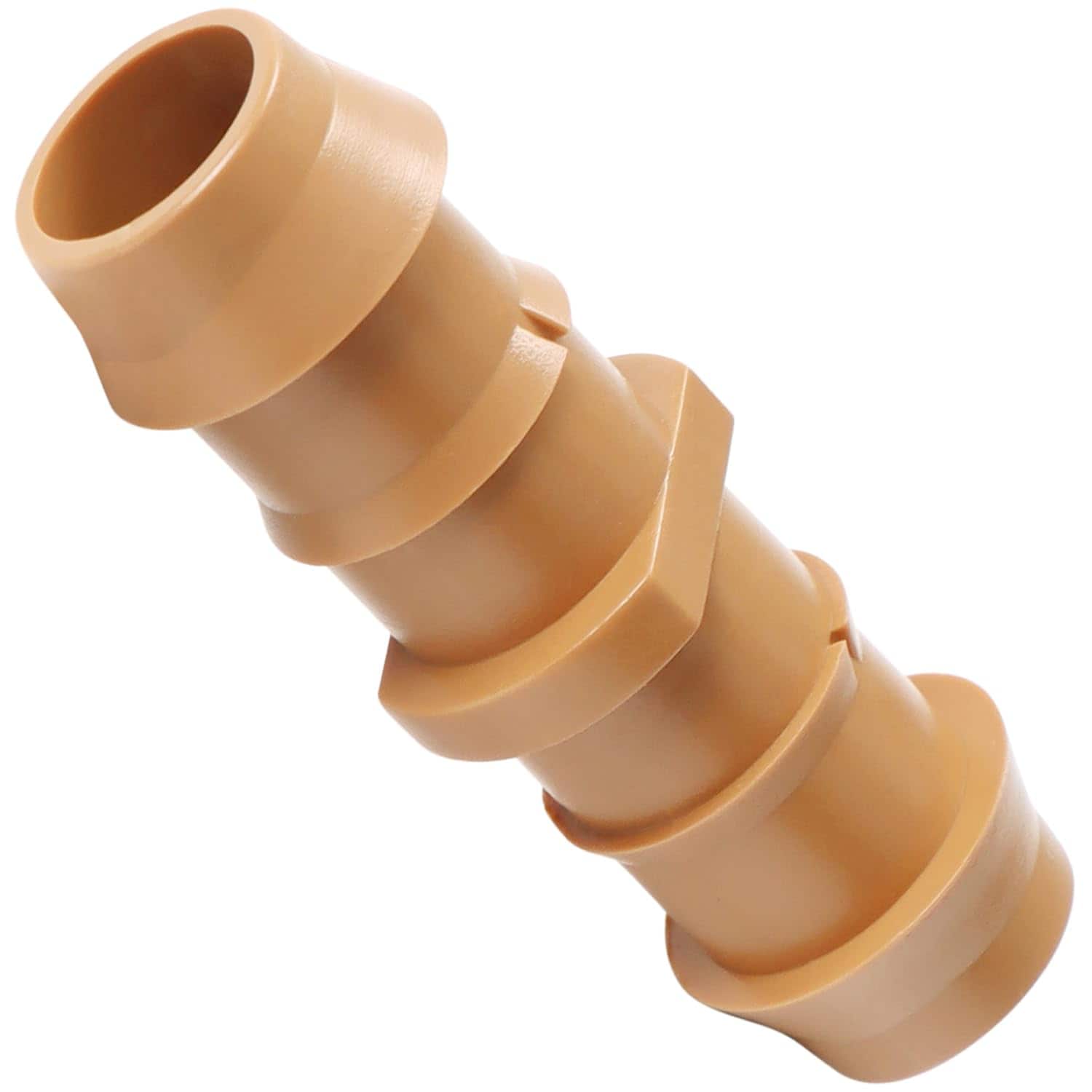 Misopily  25 pack Half inch barbed coupling fittings for drip irrigation tubing compatible with Half inch and seventeen millimeter dripline