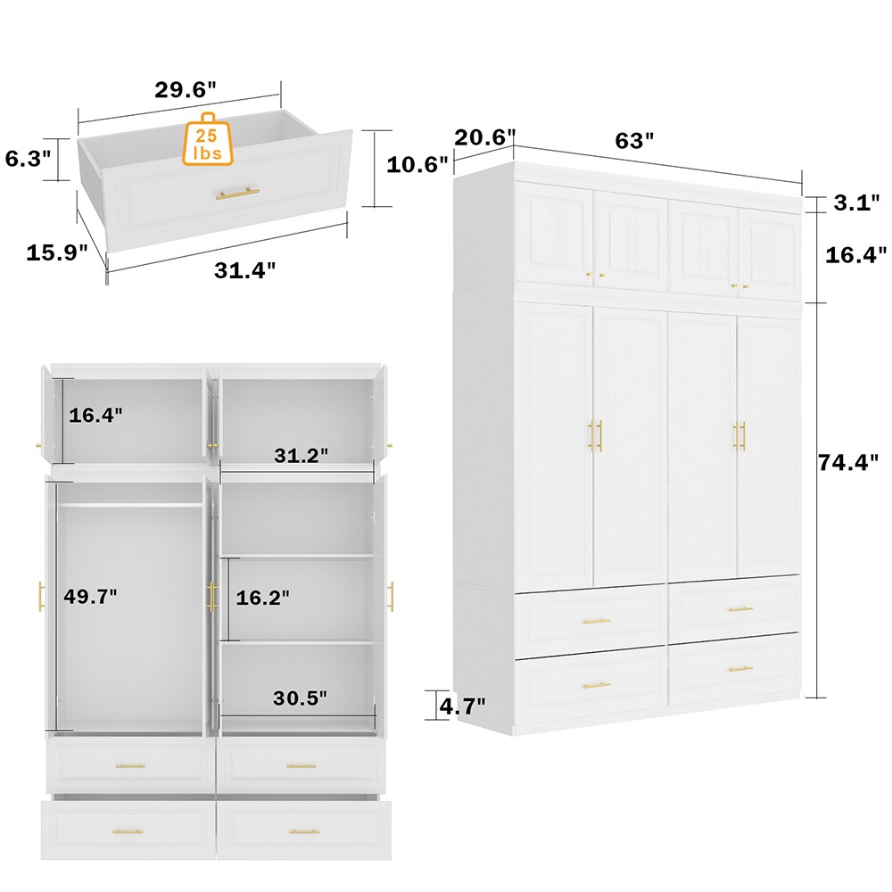 Homsee V-KF250023-01AB+03 armoires - View #14