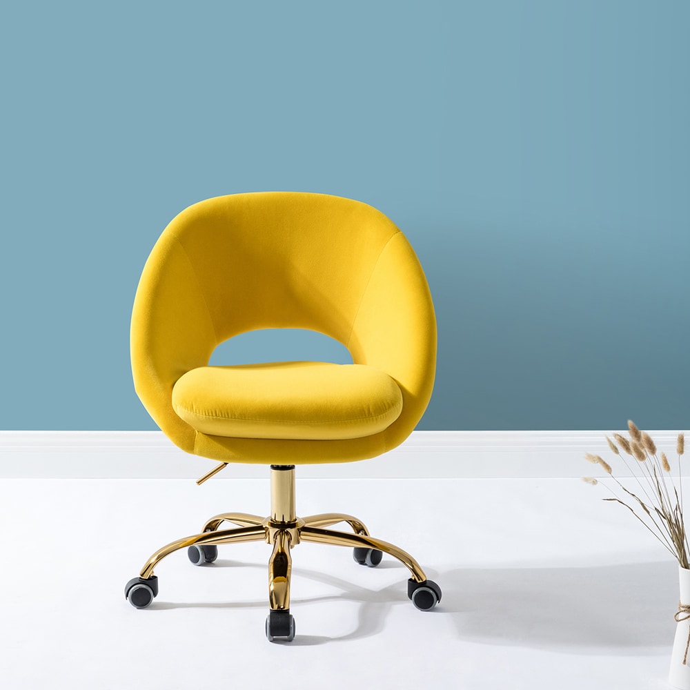 14 Karat Home CHM6075O-YELLOW Office-Chairs - View #2
