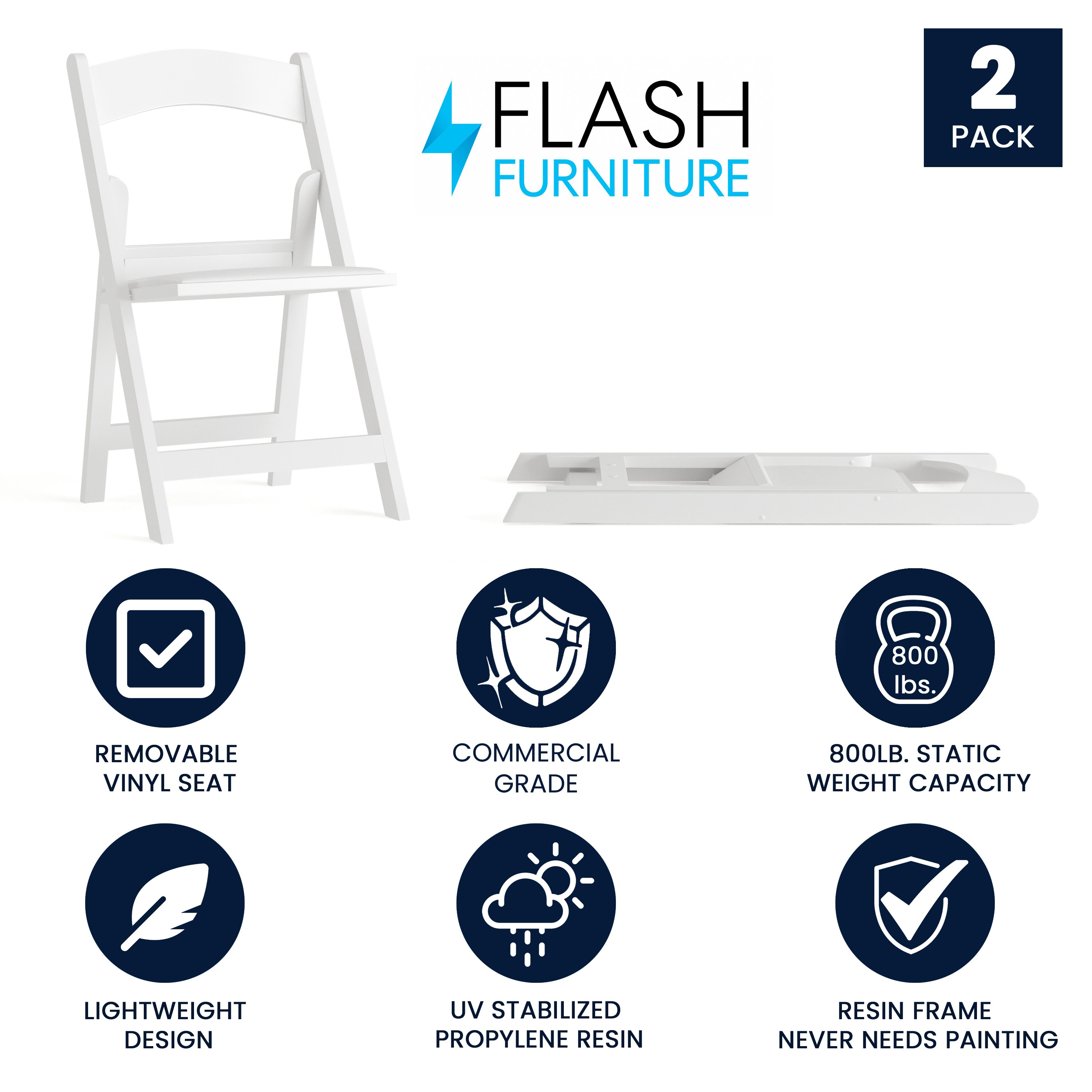 Flash Furniture 889142652755 Folding-Chairs - View #2