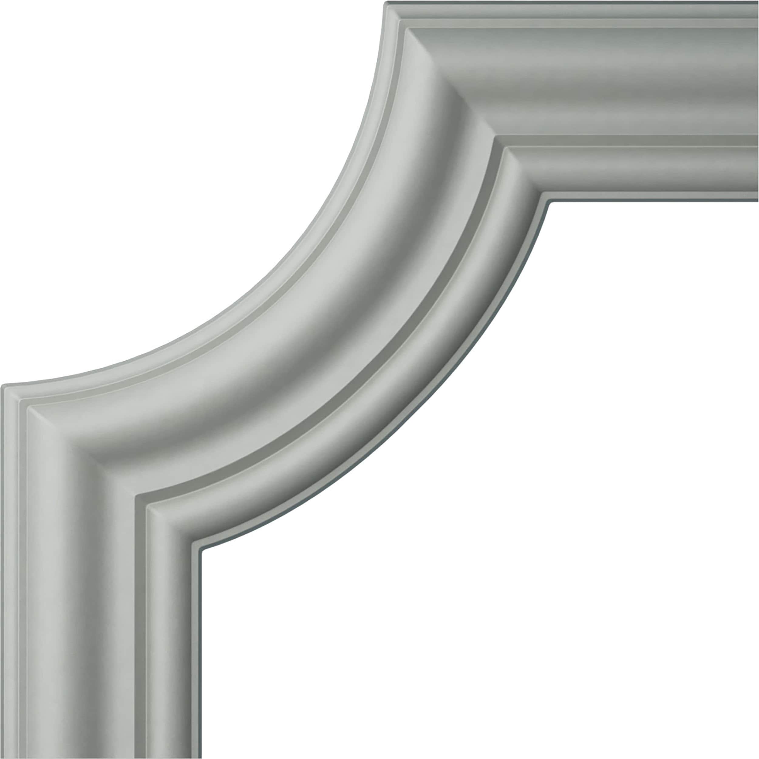 Ekena Millwork PML12X12EM Emery Primed Urethane Panel Corner Picture Frame Moulding