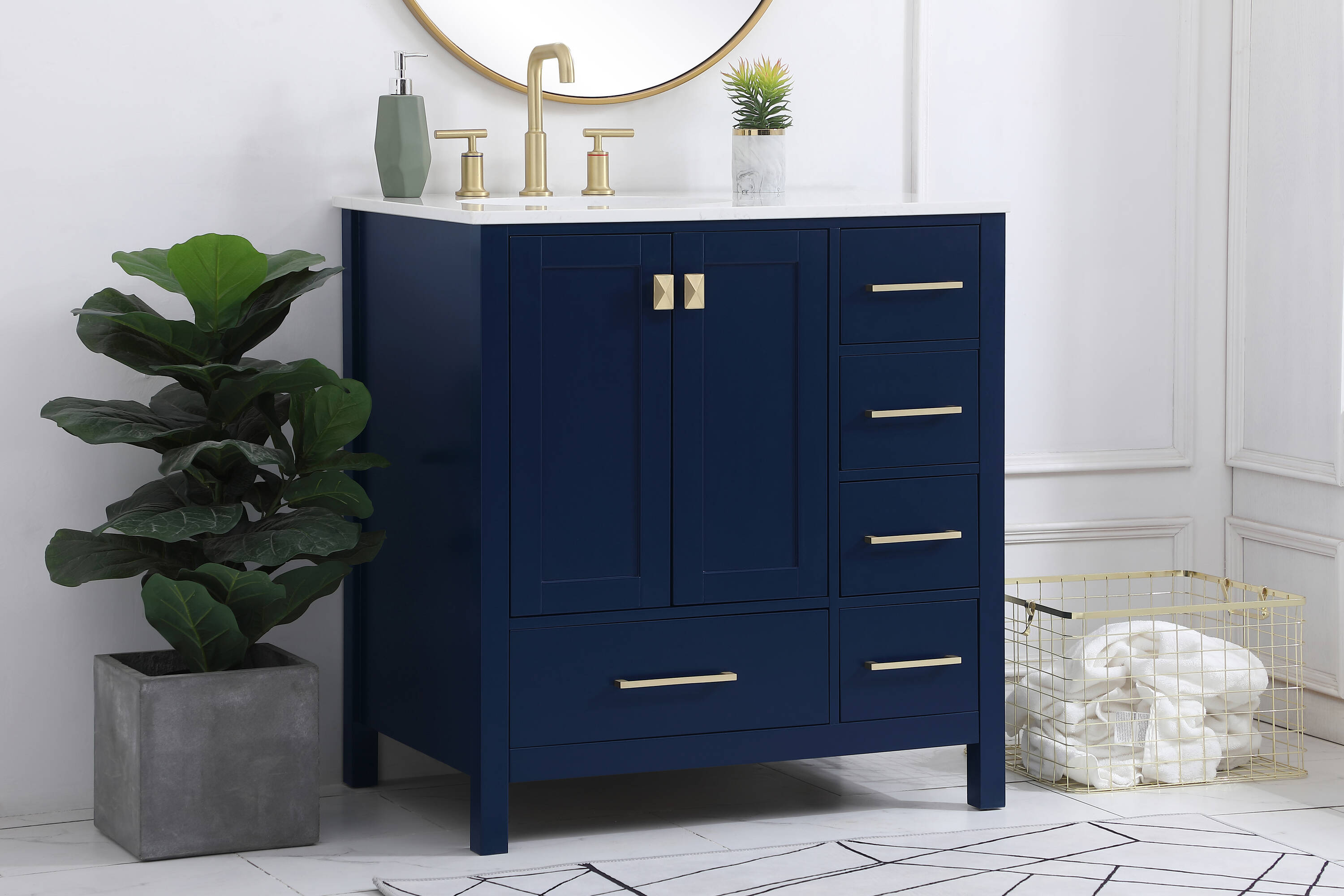 Elegant Decor FI56432BL Bath-Vanity-Combo - View #8