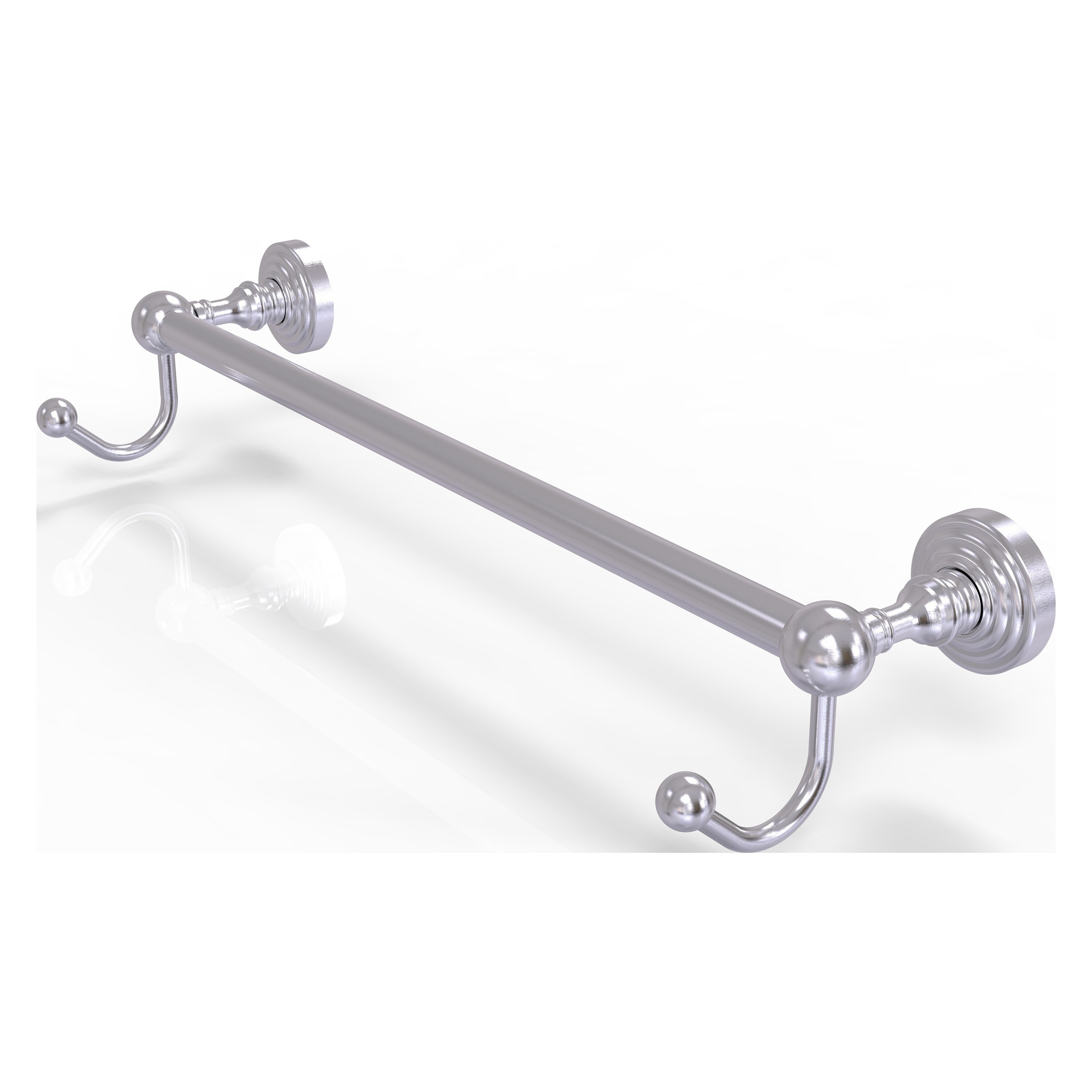 Allied Brass WP-41-24-HK-SCH Waverly Place 24-in Satin Chrome Wall mount Single Towel Bar