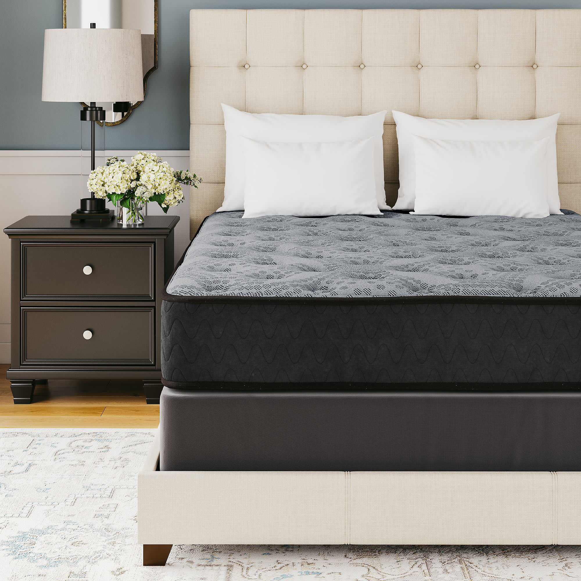 Signature Design by Ashley M50921 Comfort Plus Full Medium Mattress with Gel Memory Foam and 528 Wrapped Coils
