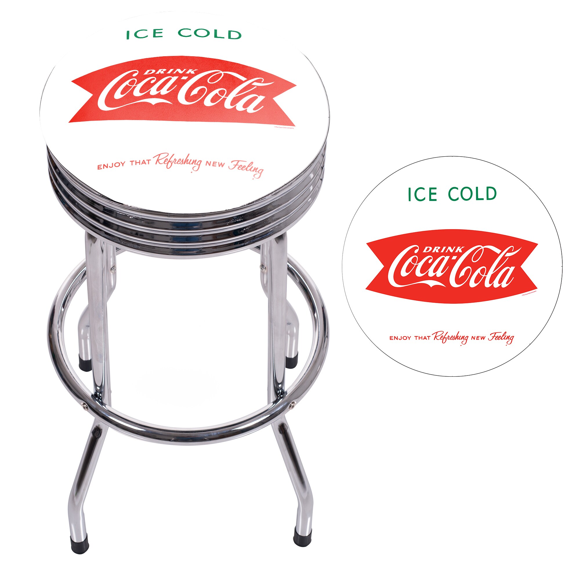 coca cola bar table and stools