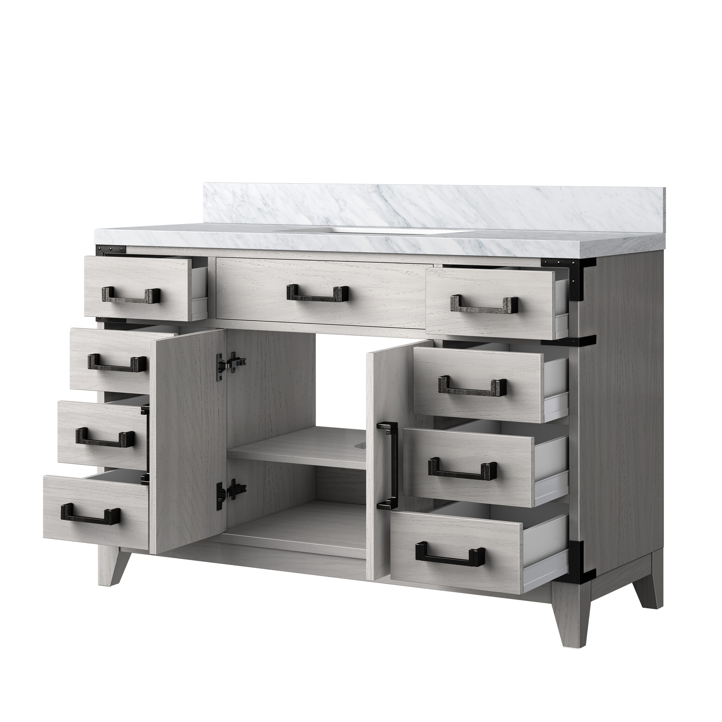 Lexora LVW48SM100 Bath-Vanity-Combo - View #3