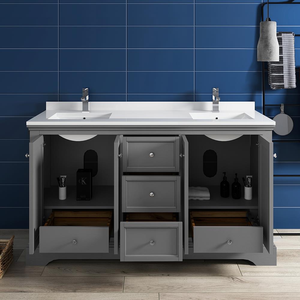 Fresca FCB2460GRV-CWH-U Bath-Vanity-Combo - View #4