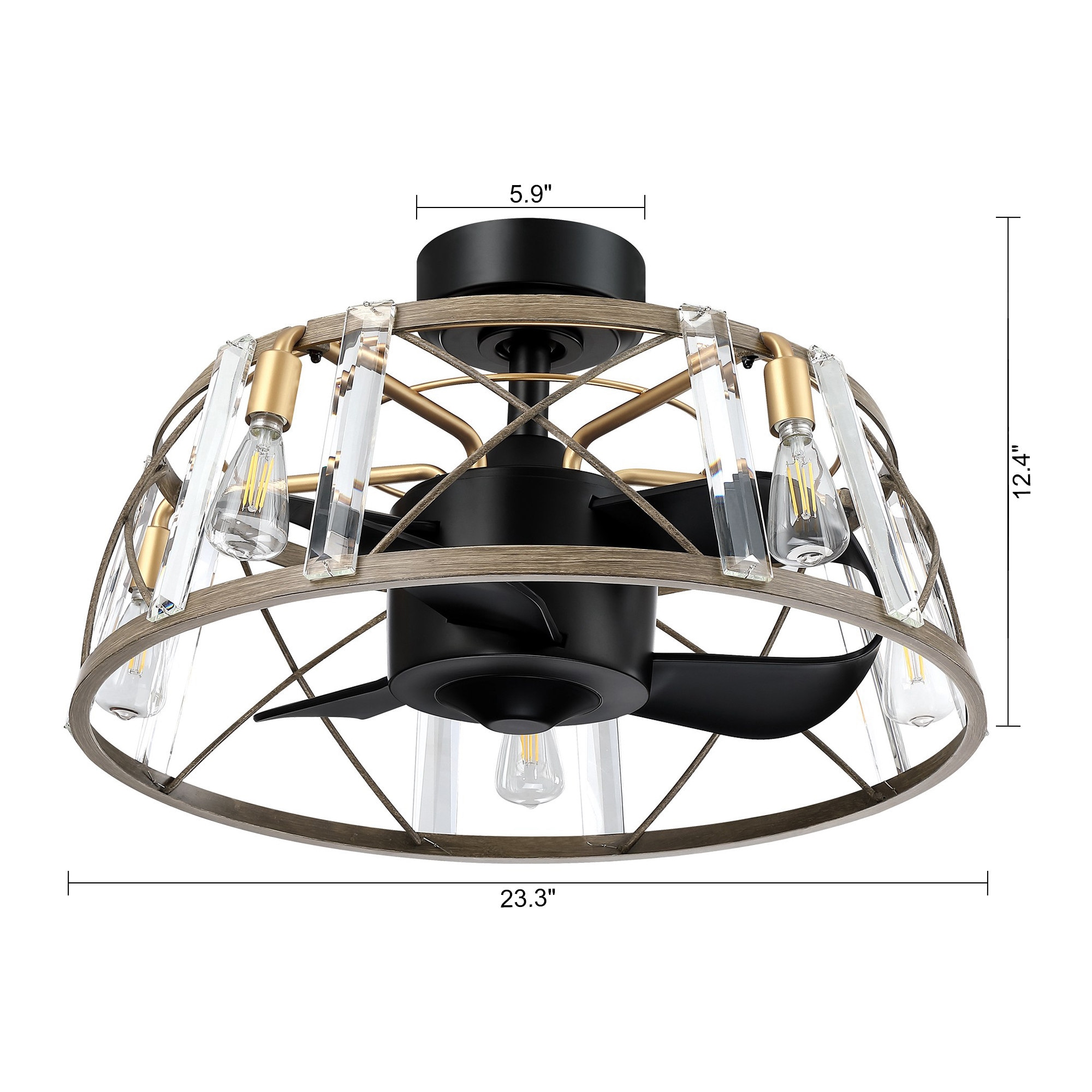 Parrot Uncle F8238BK110V Ceiling-Fans - View #12