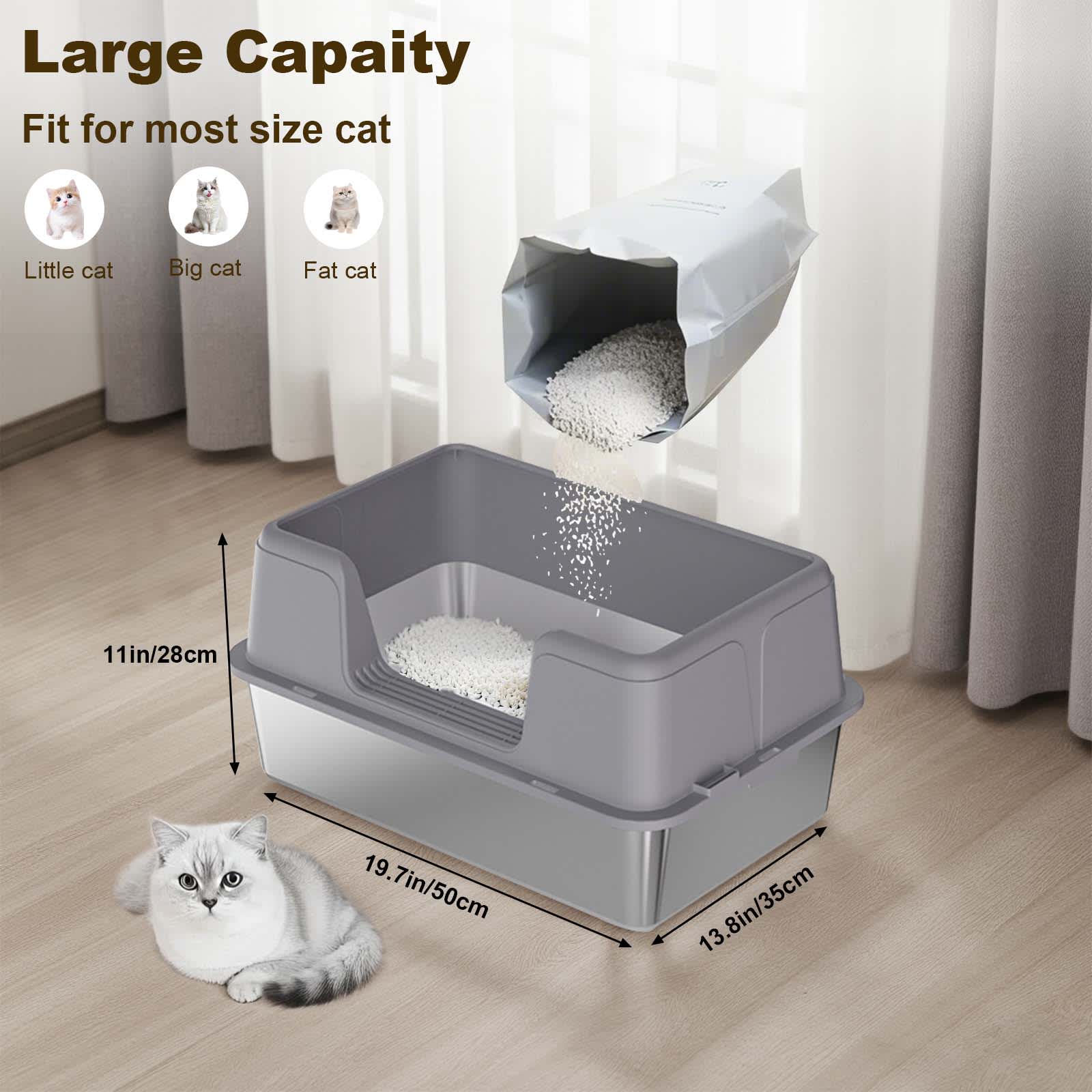 Qeetex NL-PPS-335CVQVM Cat-Litter-Box - View #2
