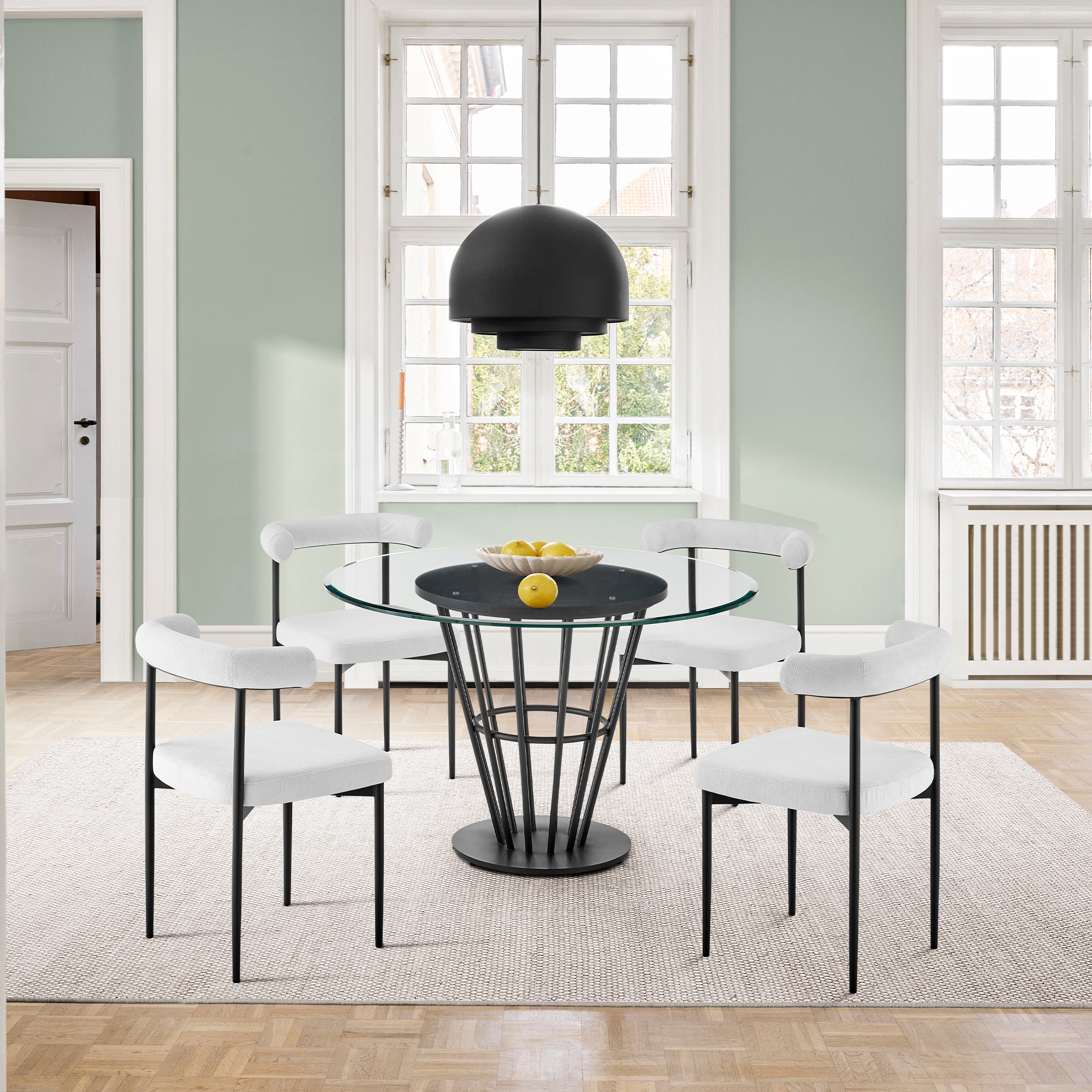 Armen Living LCSNSIBLKCR Dining-Chairs - View #11