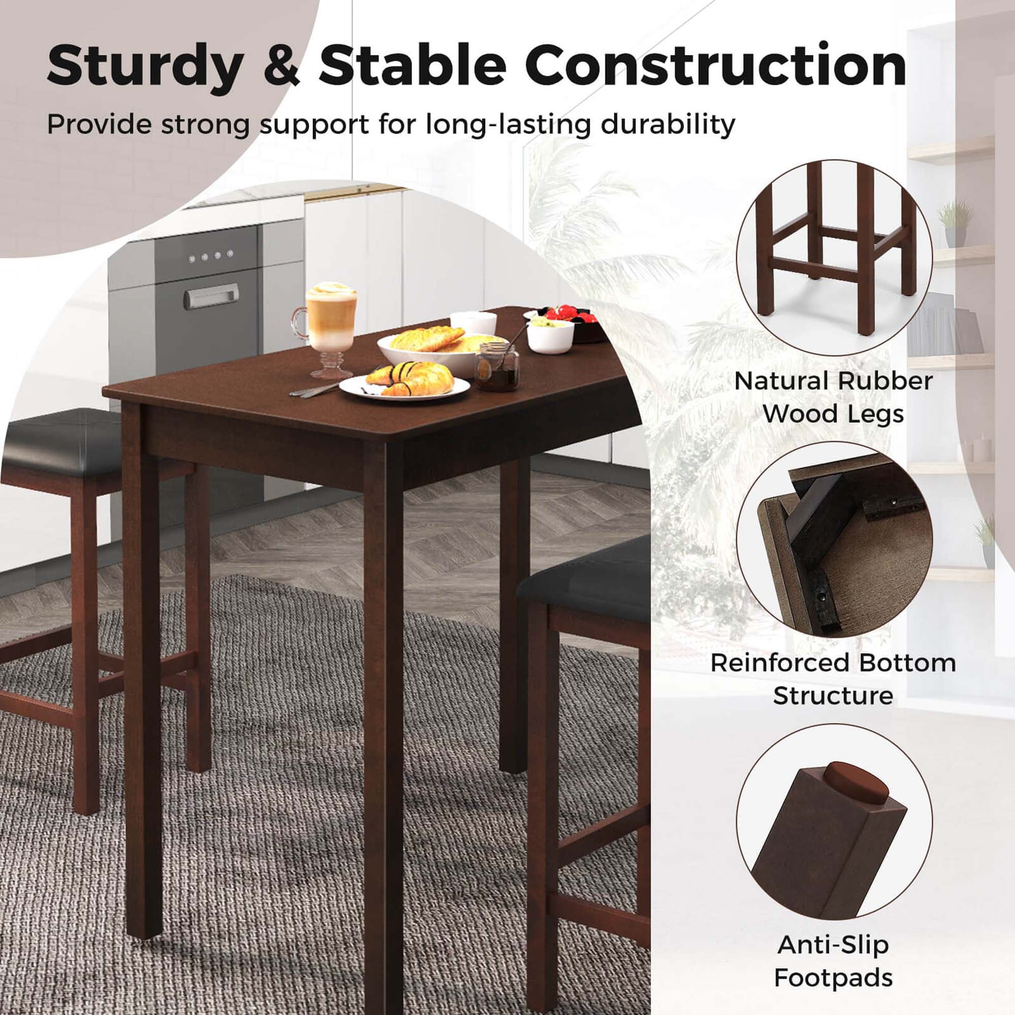 Costway HCST02322 Accent-Table-Sets - View #6