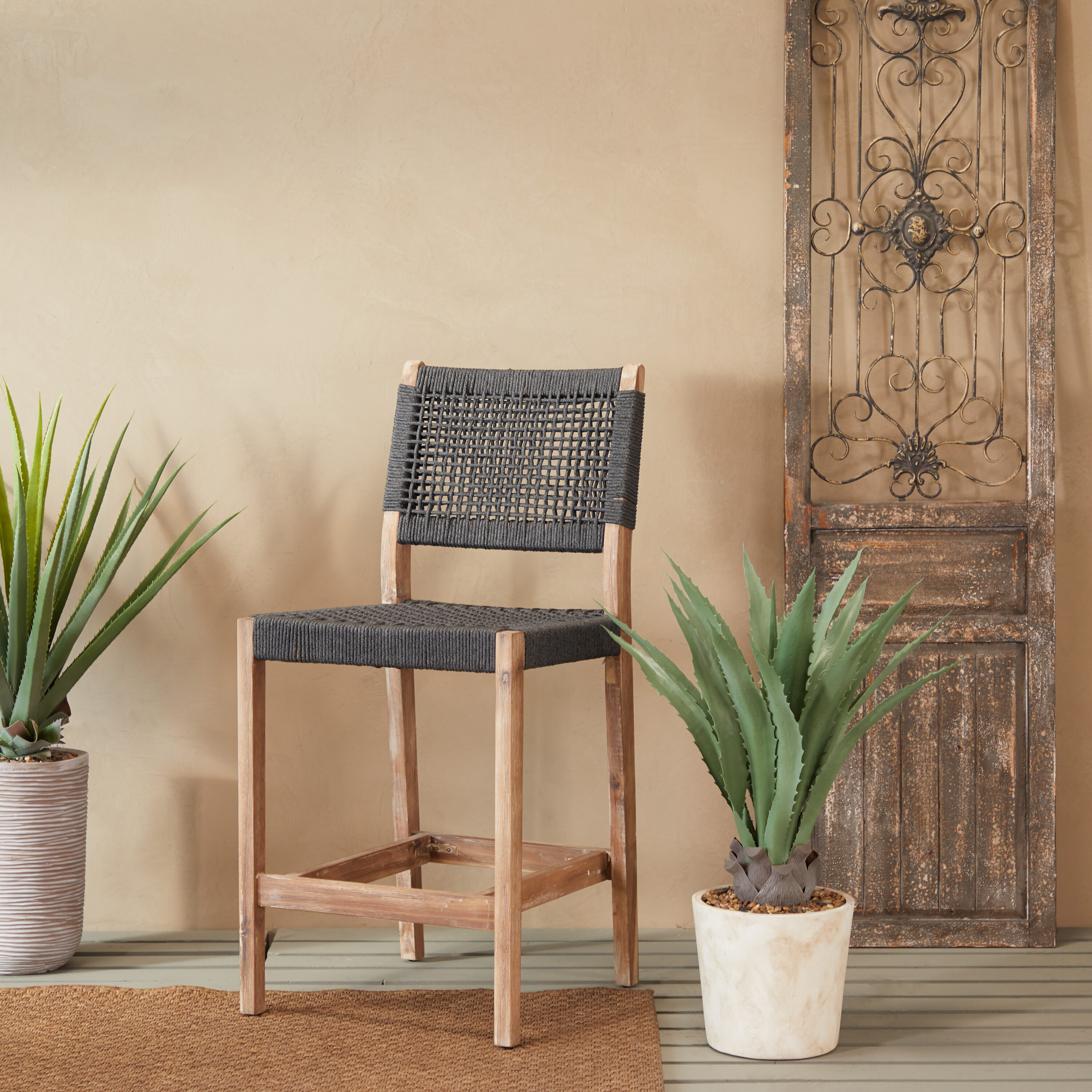 Restoration hardware rattan store bar stools