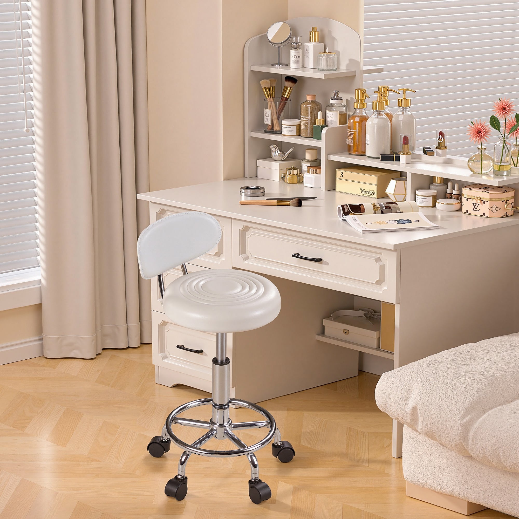 Vecelo LOE-CC-RF01-WHE stools - View #2