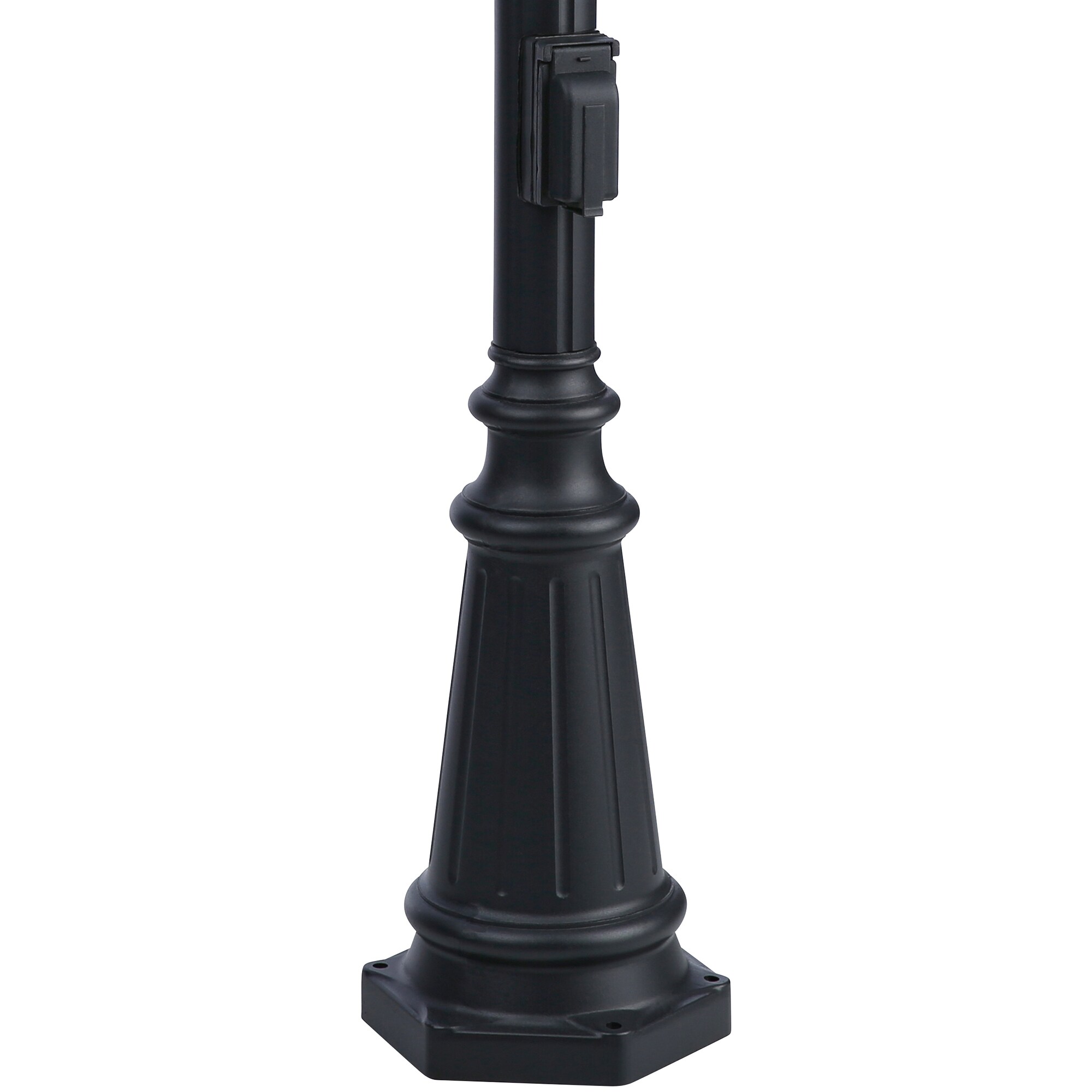 Craftmade Pad Mount Post 80-in Textured Matte Black Traditional