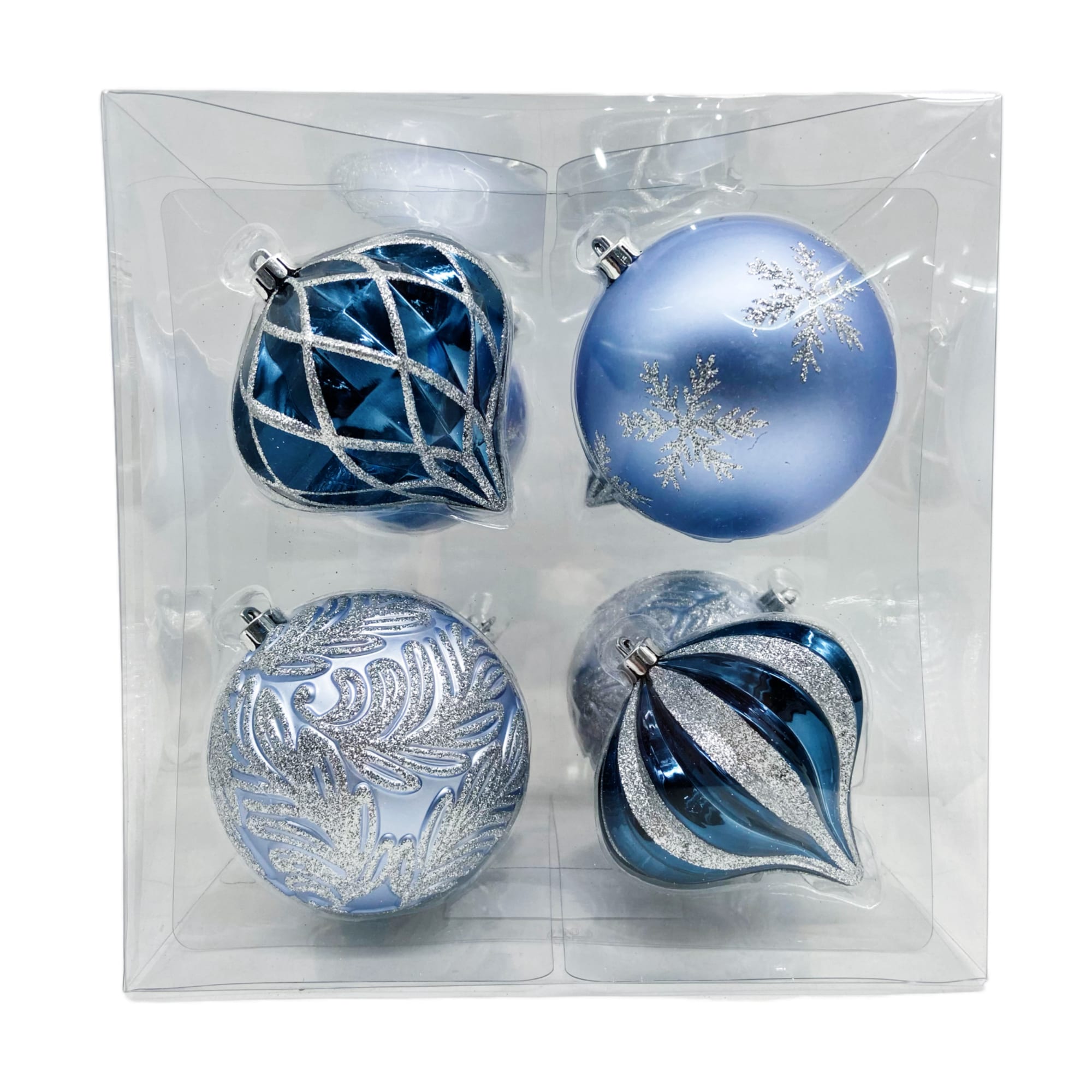 Holiday Living 014-906-3 8 -Pack Multiple colors/finishes Standard Indoor Ornament set Shatterproof