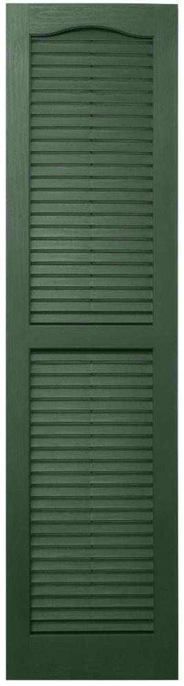 Alpha VBL15X75GR 14.5-in W x 74.5-in H Green Exterior Shutters