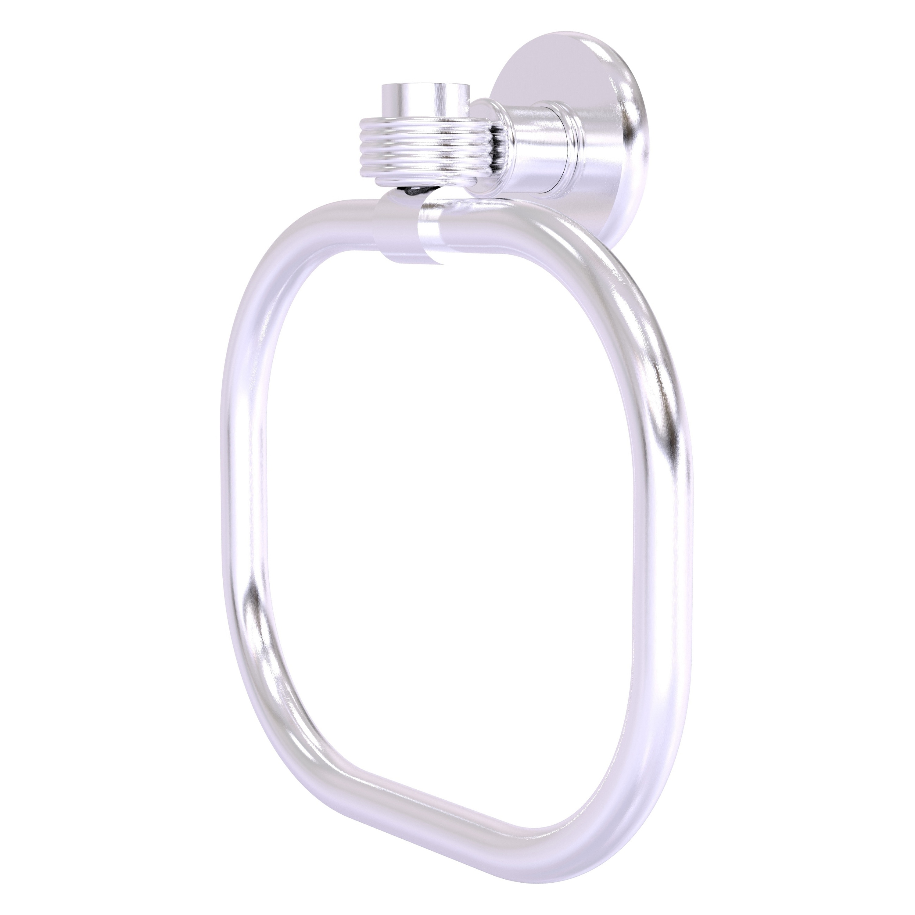 Allied Brass 2016G-SCH Continental Satin Chrome Wall mount Single Towel Ring