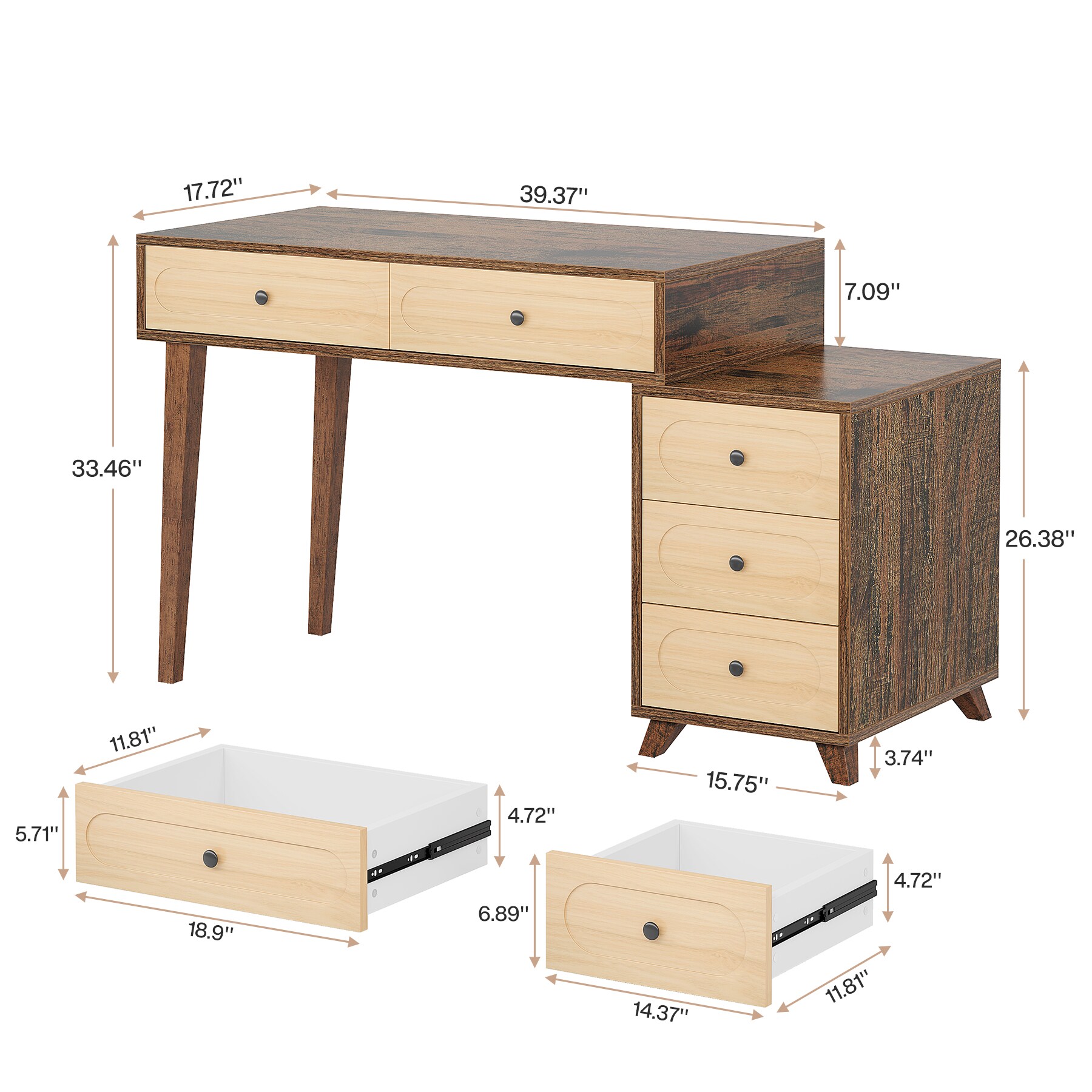 Fnova LWTJ-RY0061 Office-Tables - View #3