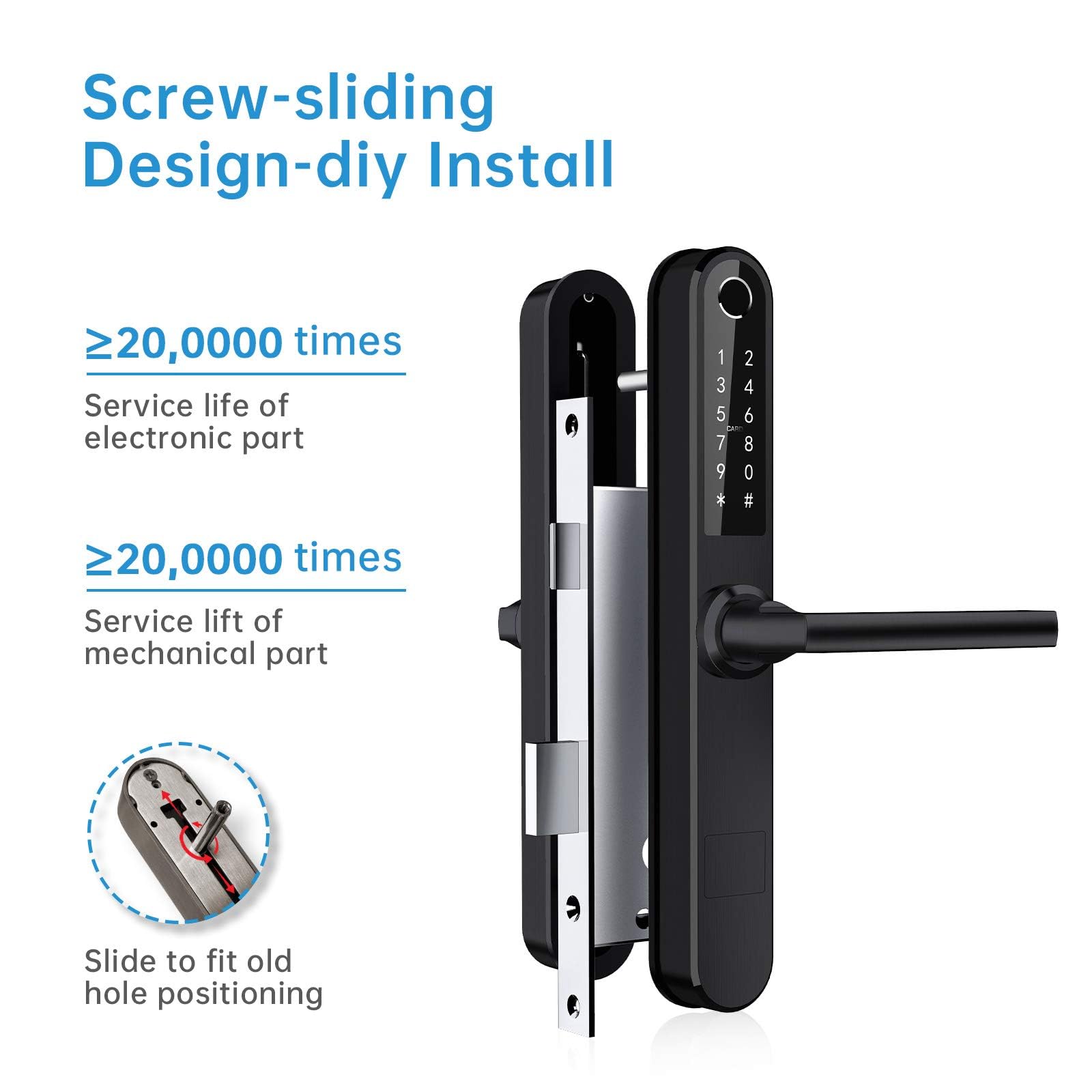 UUDULY LUU0709U108 Electronic-Door-Locks - View #4