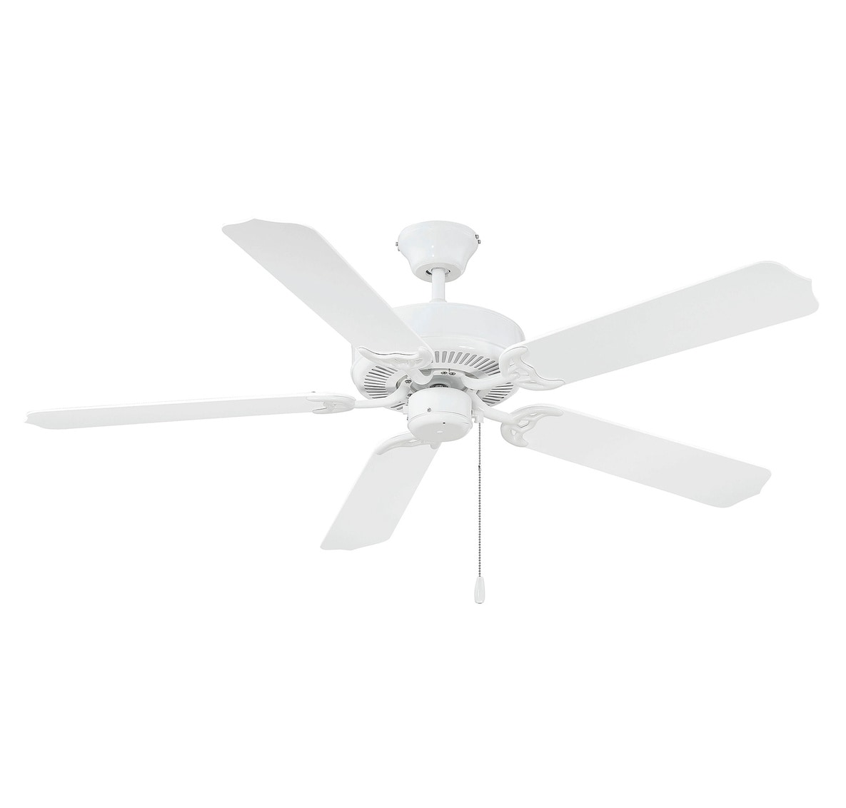 Meridian Lite Trends M2020WH Meridian 52-in Outdoor White with White Blades Ceiling Fan ( 5 -Blade )