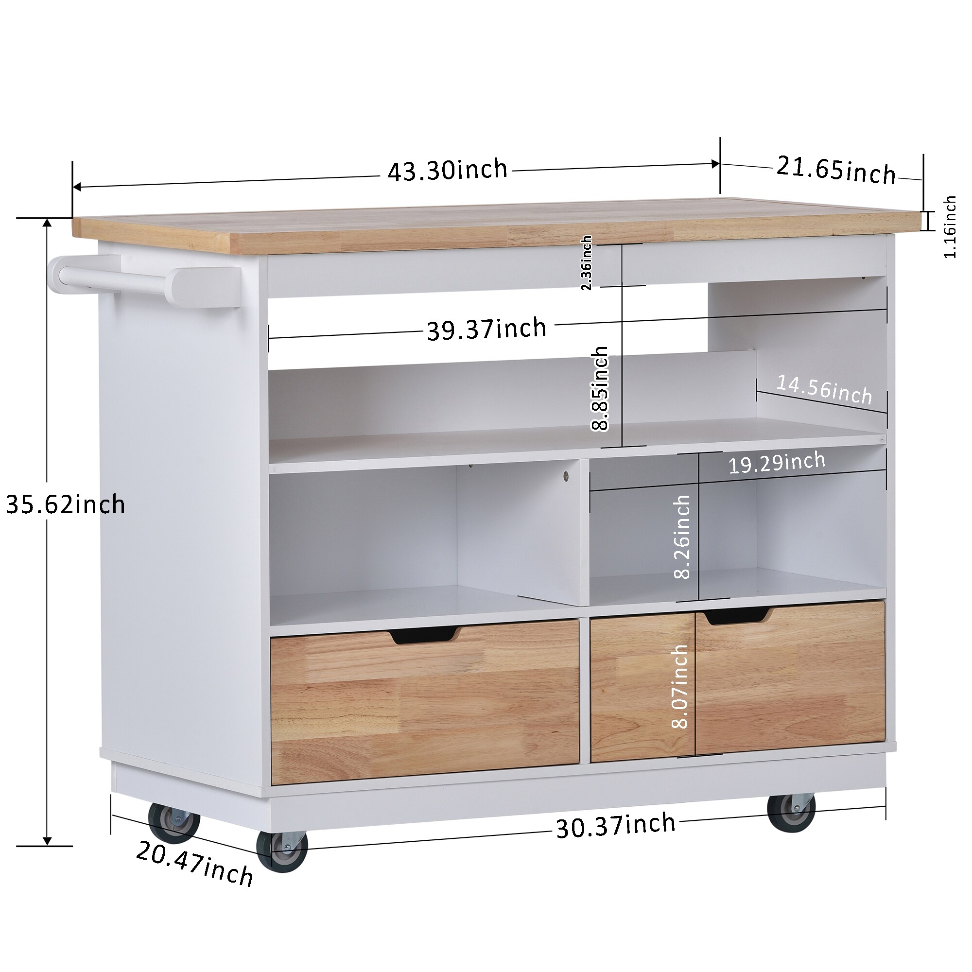 Kahomvis KK-QPO2-4AW Kitchen-Furniture - View #3