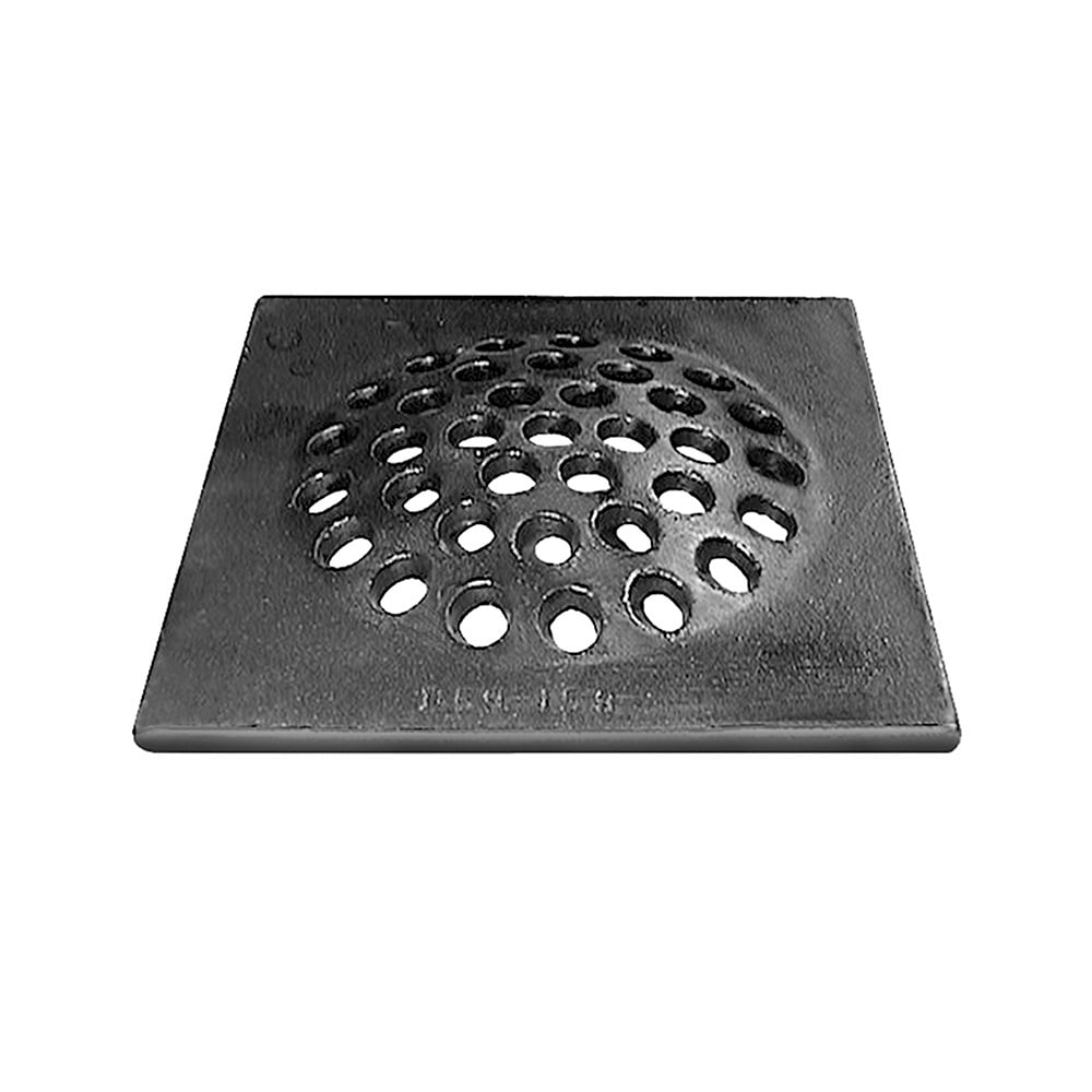 No Hub Cast Iron Shower Drain - 2 inch Drain (Drain Grate Type: Square TYPE) C8964