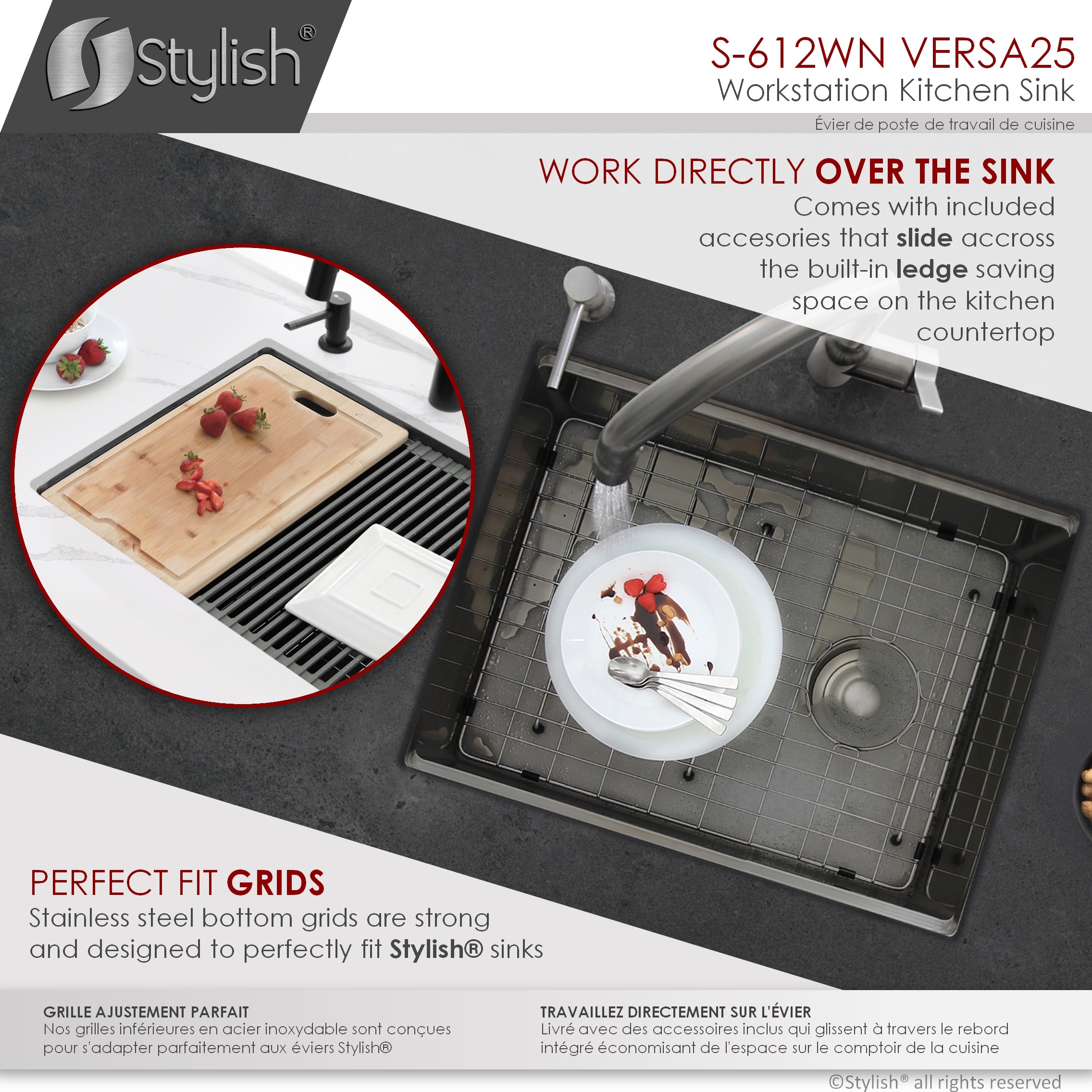Stylish S-612WN1 Kitchen-Sinks - View #10