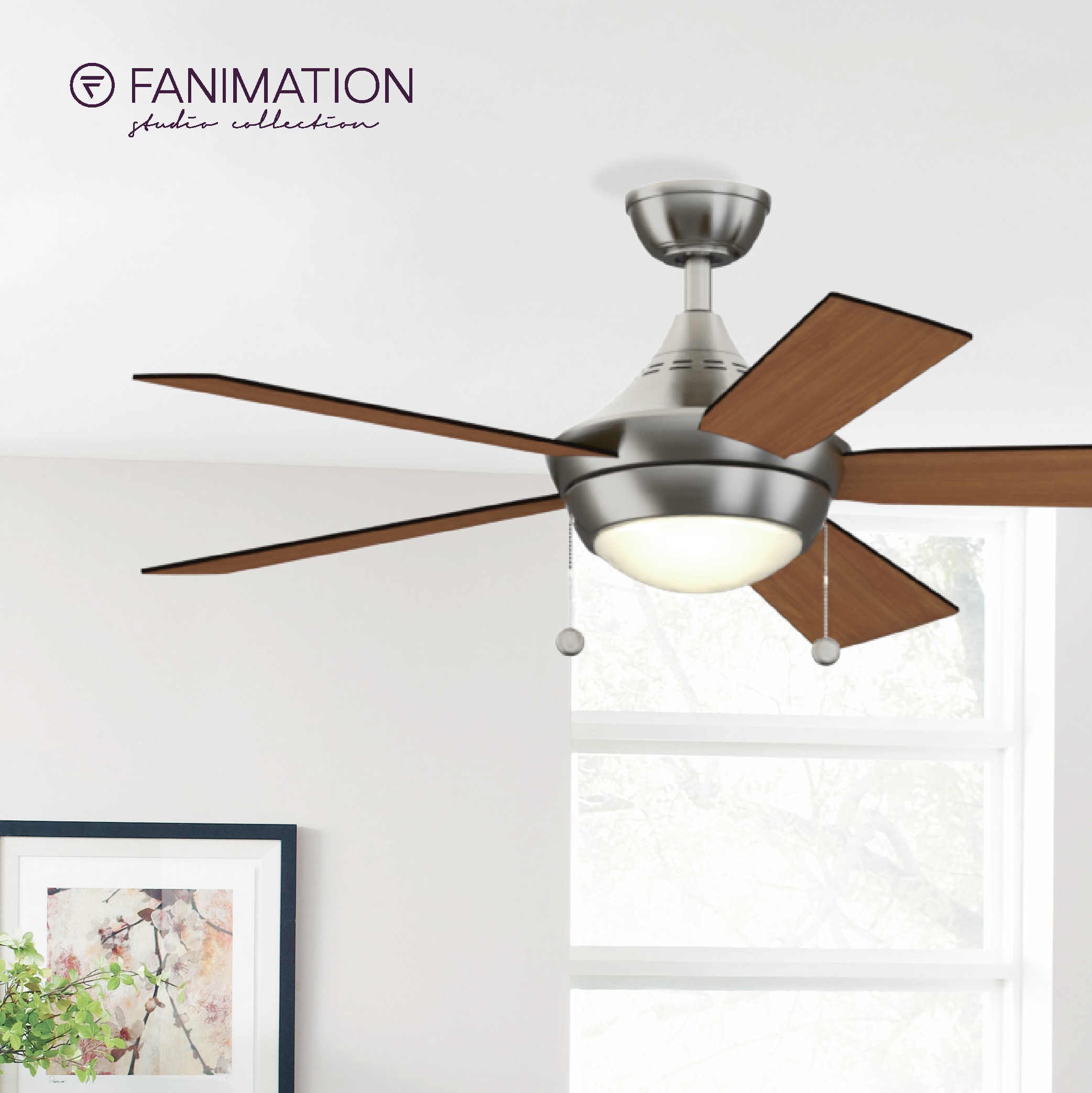 Fanimation Studio Collection LP7654LBNCDW Ceiling-Fans - View #2