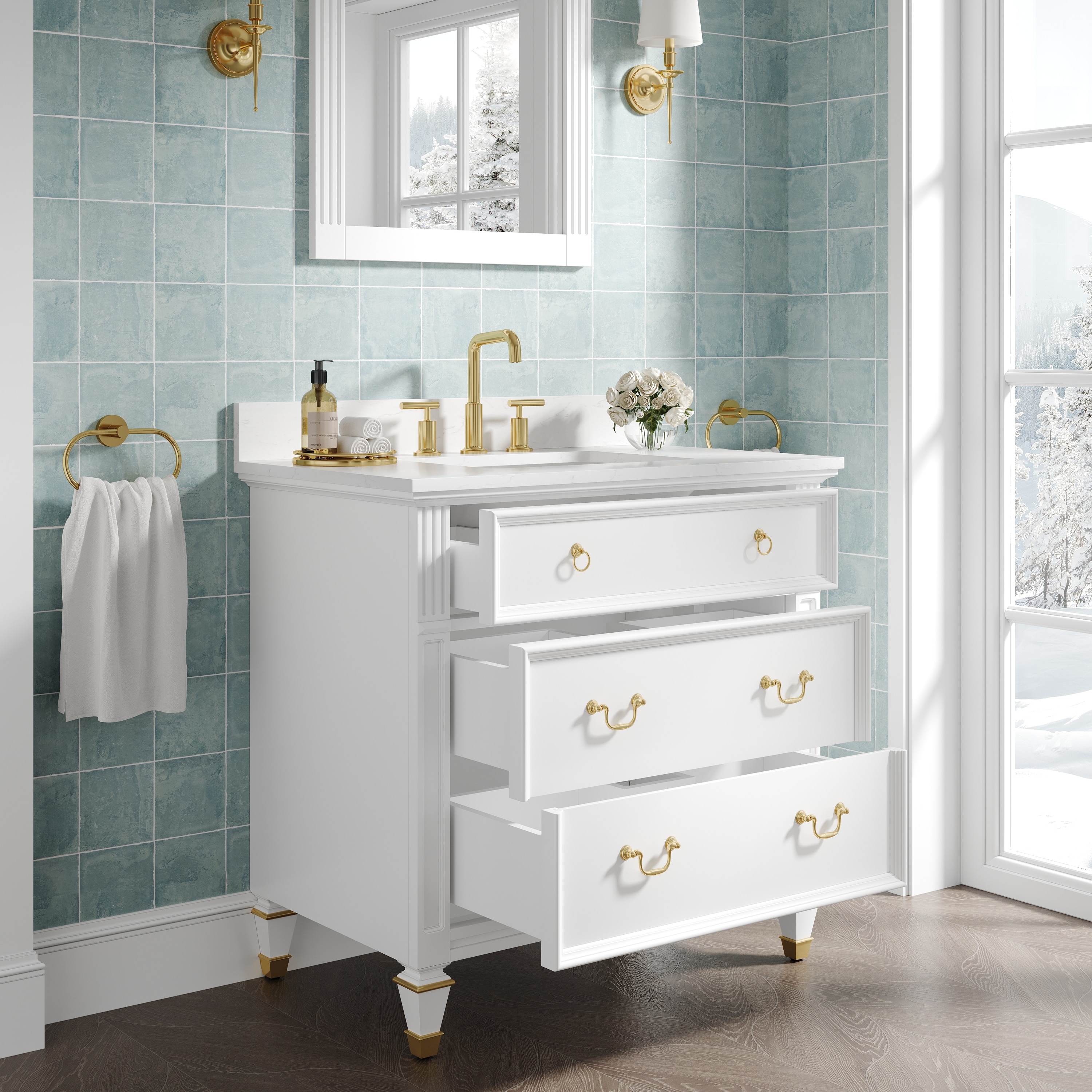 Forclover MF02-36WT Bath-Vanity-Combo - View #8