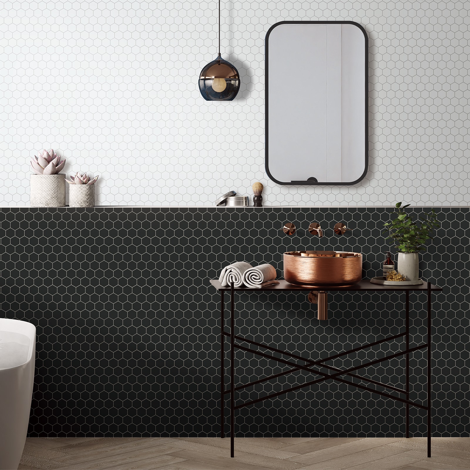 SUNWINGS HEX48-BLK-10 Ceramic-Tile - View #5