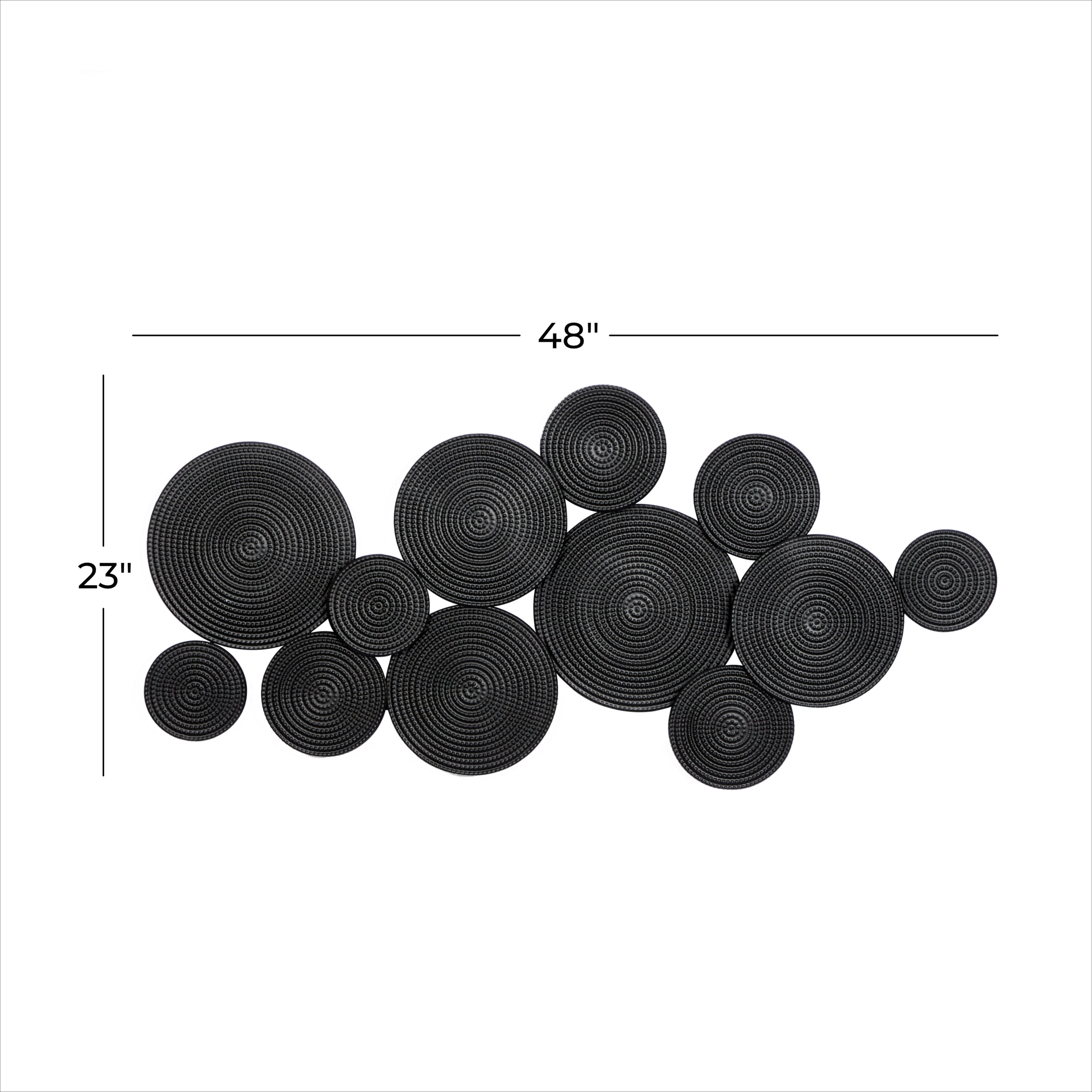 Black Iron Contemporary Abstract Wall Sculpture