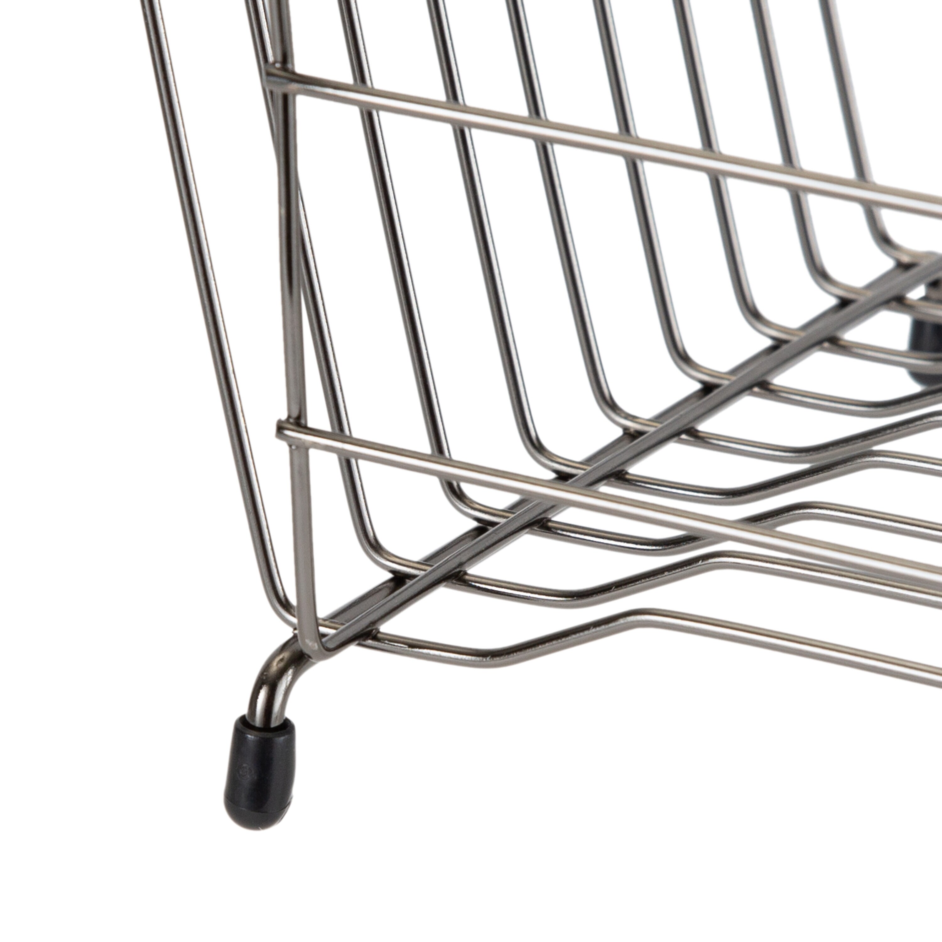 Kitchen Details 1.25-in W x 20-in L x 5-in H Metal Dish Rack in the Dish  Racks & Trays department at