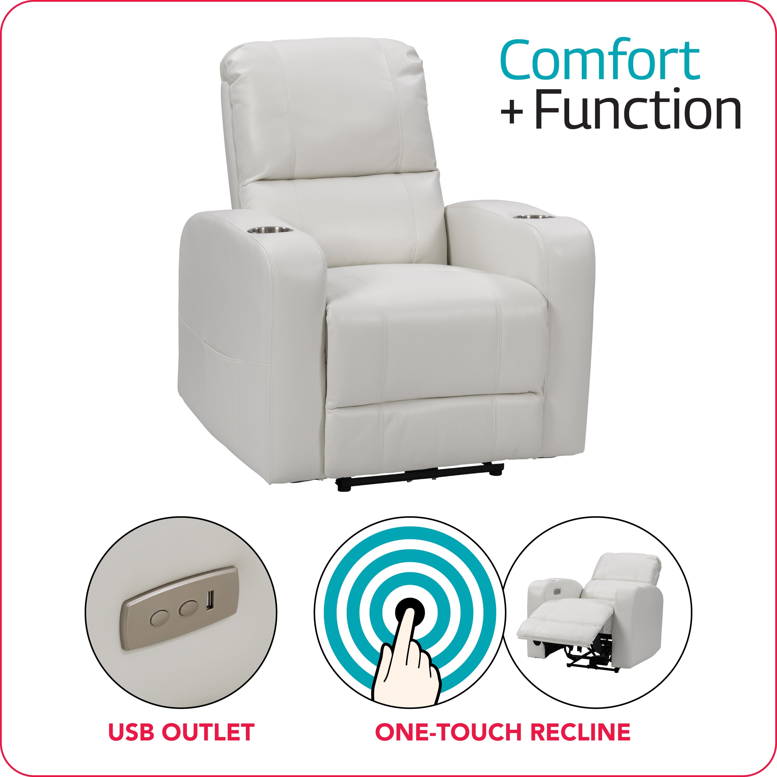 CorLiving LRB-301-R recliners - View #9