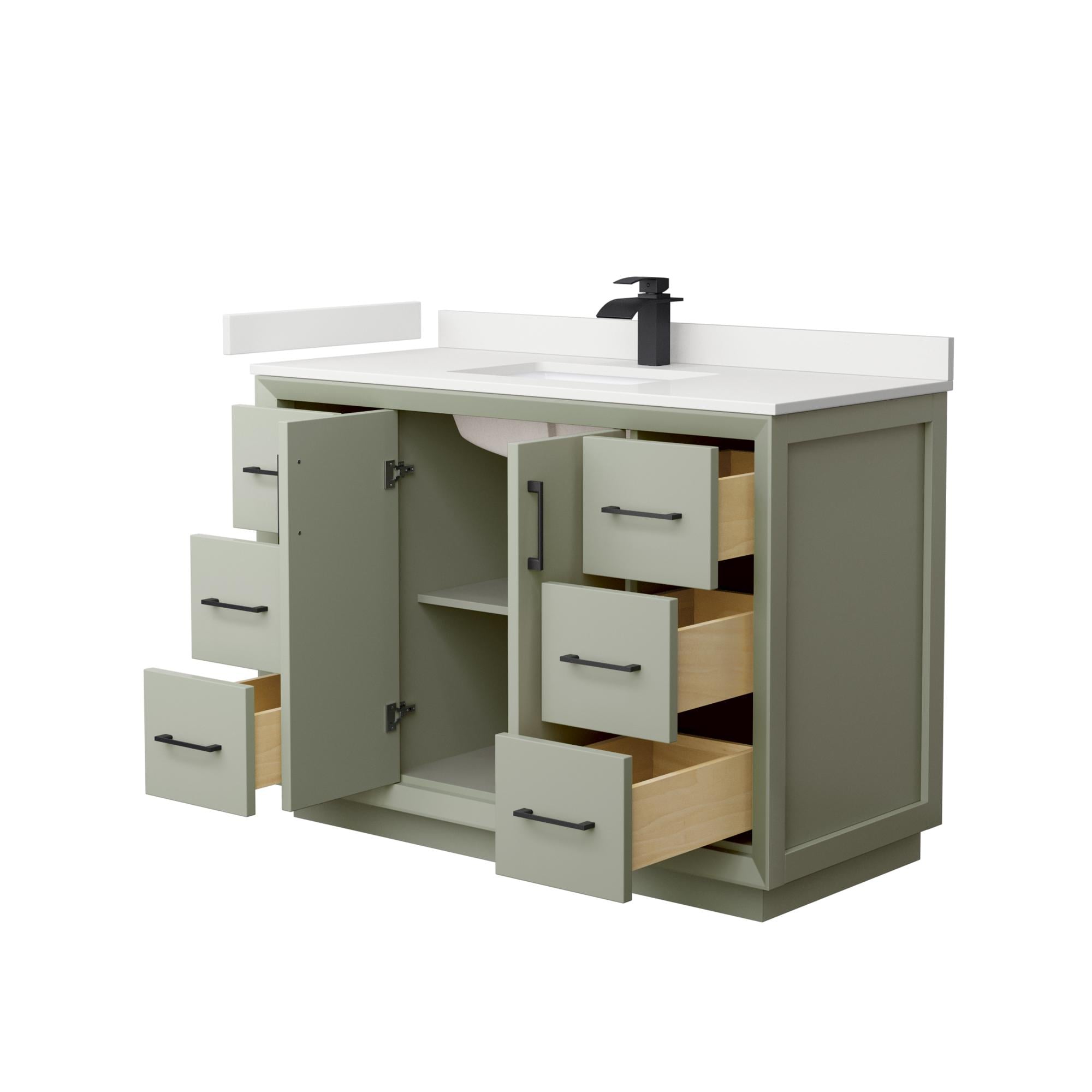 Wyndham Collection WCF414148SLBWQUNSMXX Bath-Vanity-Combo - View #2