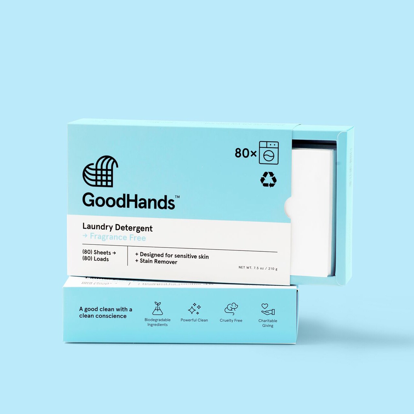 GoodHands Laundry Detergent Sheets - Unscented with Stain Remover - (160 Loads)