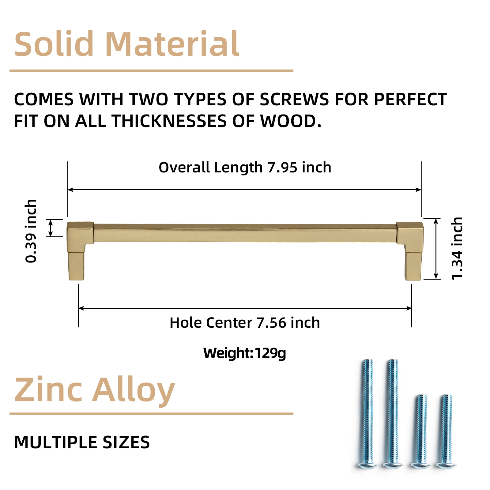 Miaokesen 2365UBR-192 Cabinet-Pulls - View #2