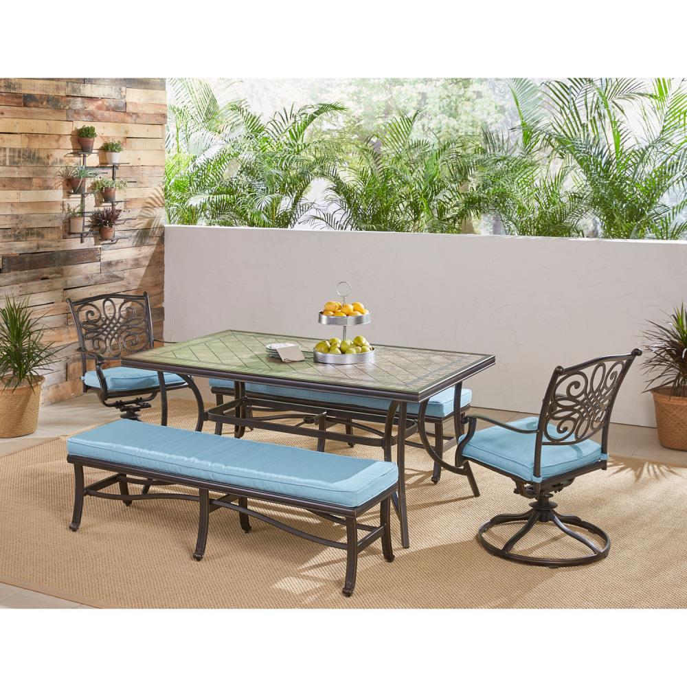 Hanover MONDN5PCSW2BN-BLU Patio-Dining-Sets - View #11